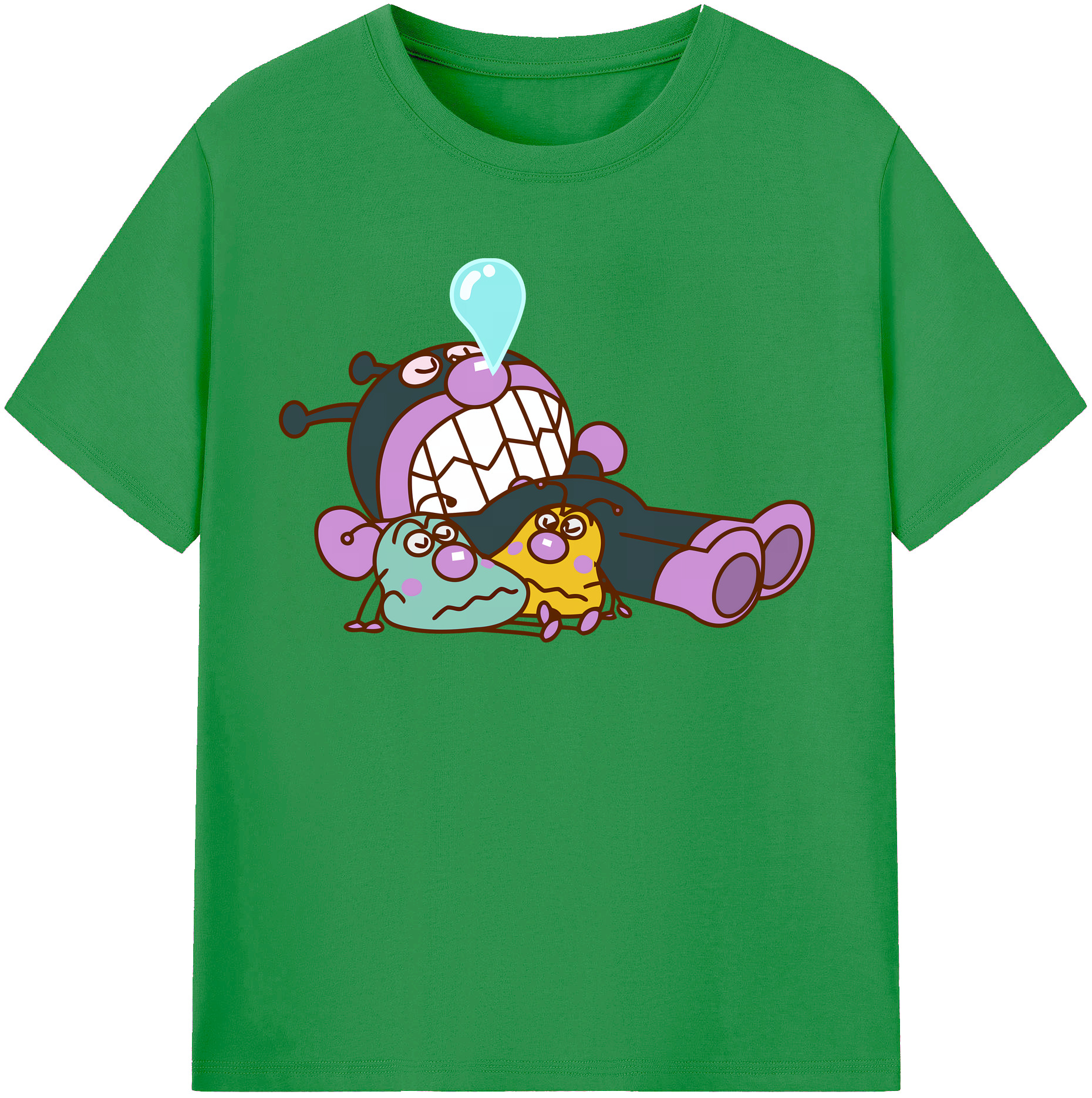（画像用） アンパンマン Anpanman レディースカジュアルプリントTシャツ（綿100％）
