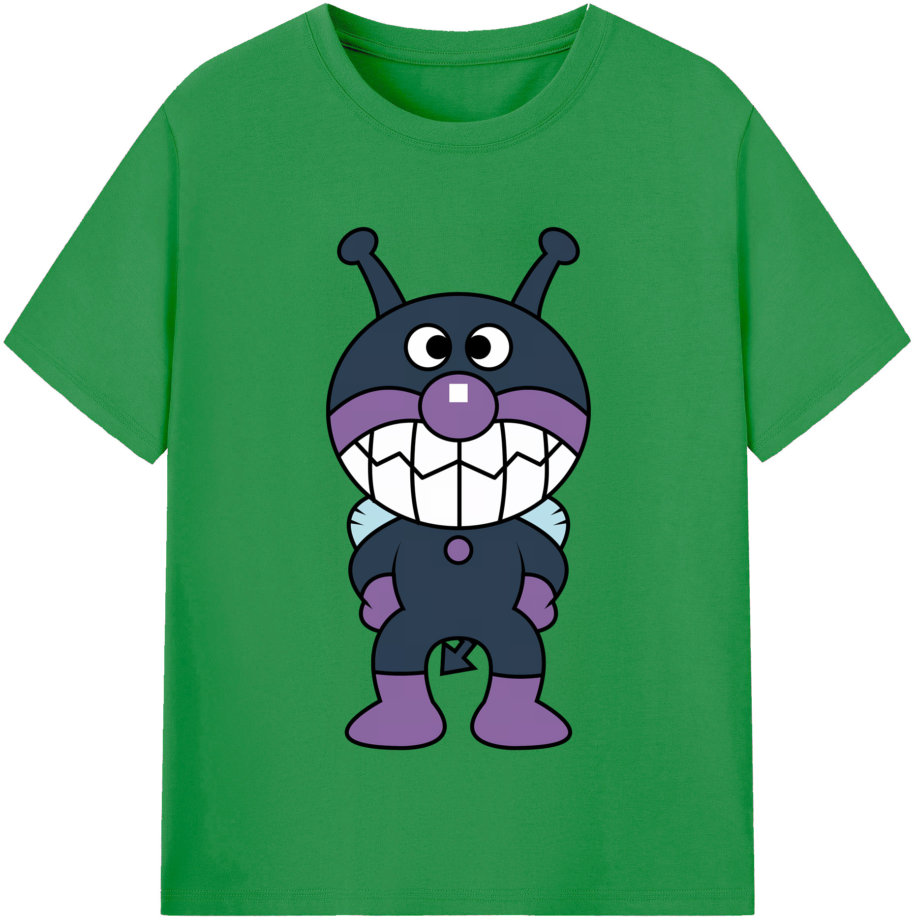 （画像用） アンパンマン Anpanman レディースカジュアルプリントTシャツ（綿100％）