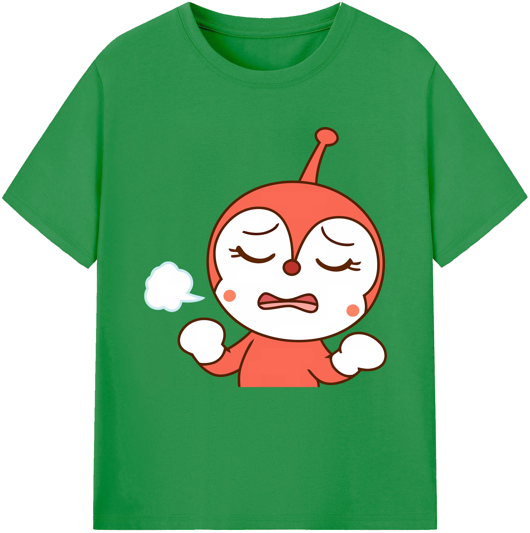 （画像用） アンパンマン Anpanman レディースカジュアルプリントTシャツ（綿100％）