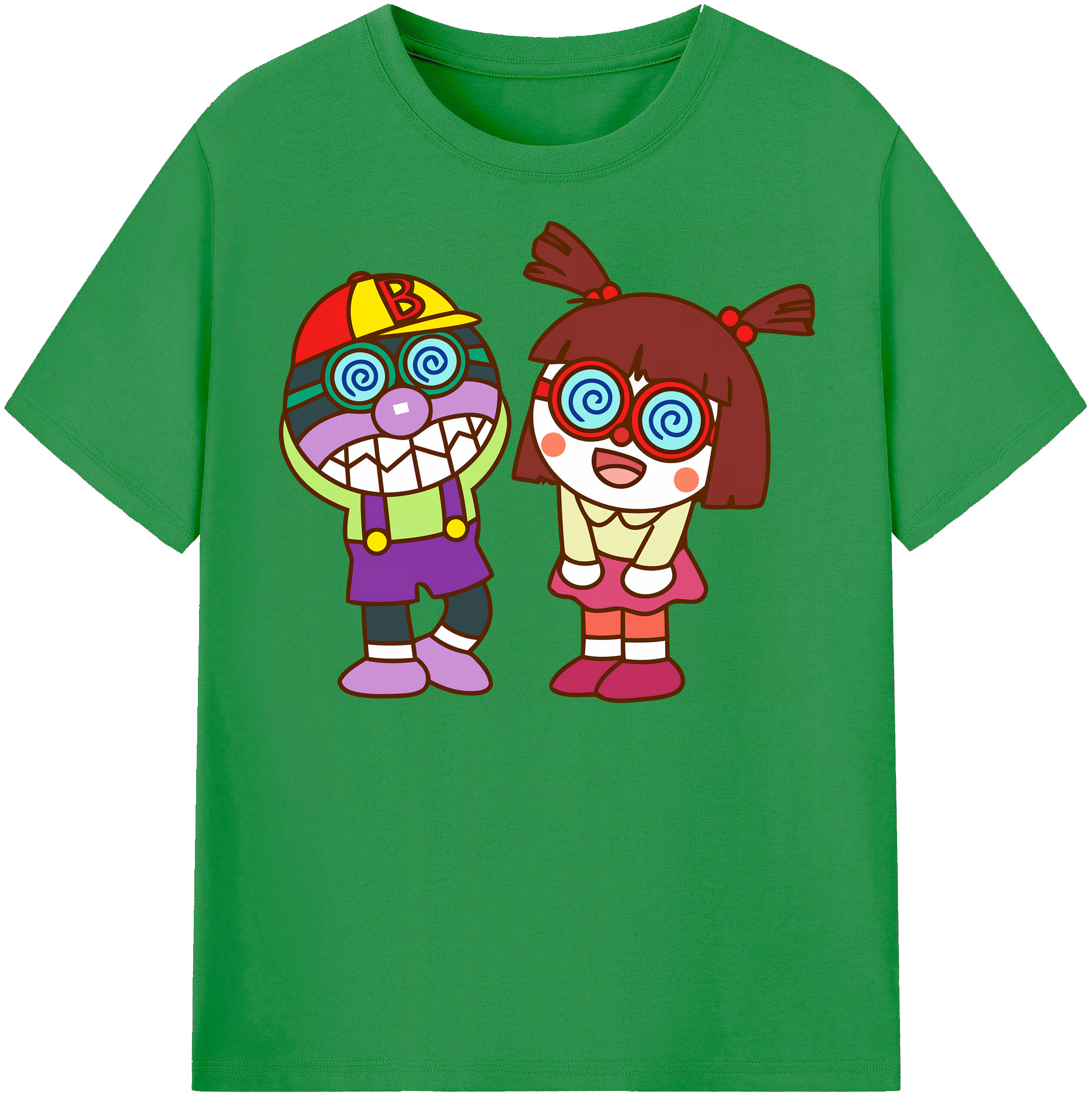 （画像用） アンパンマン Anpanman レディースカジュアルプリントTシャツ（綿100％）