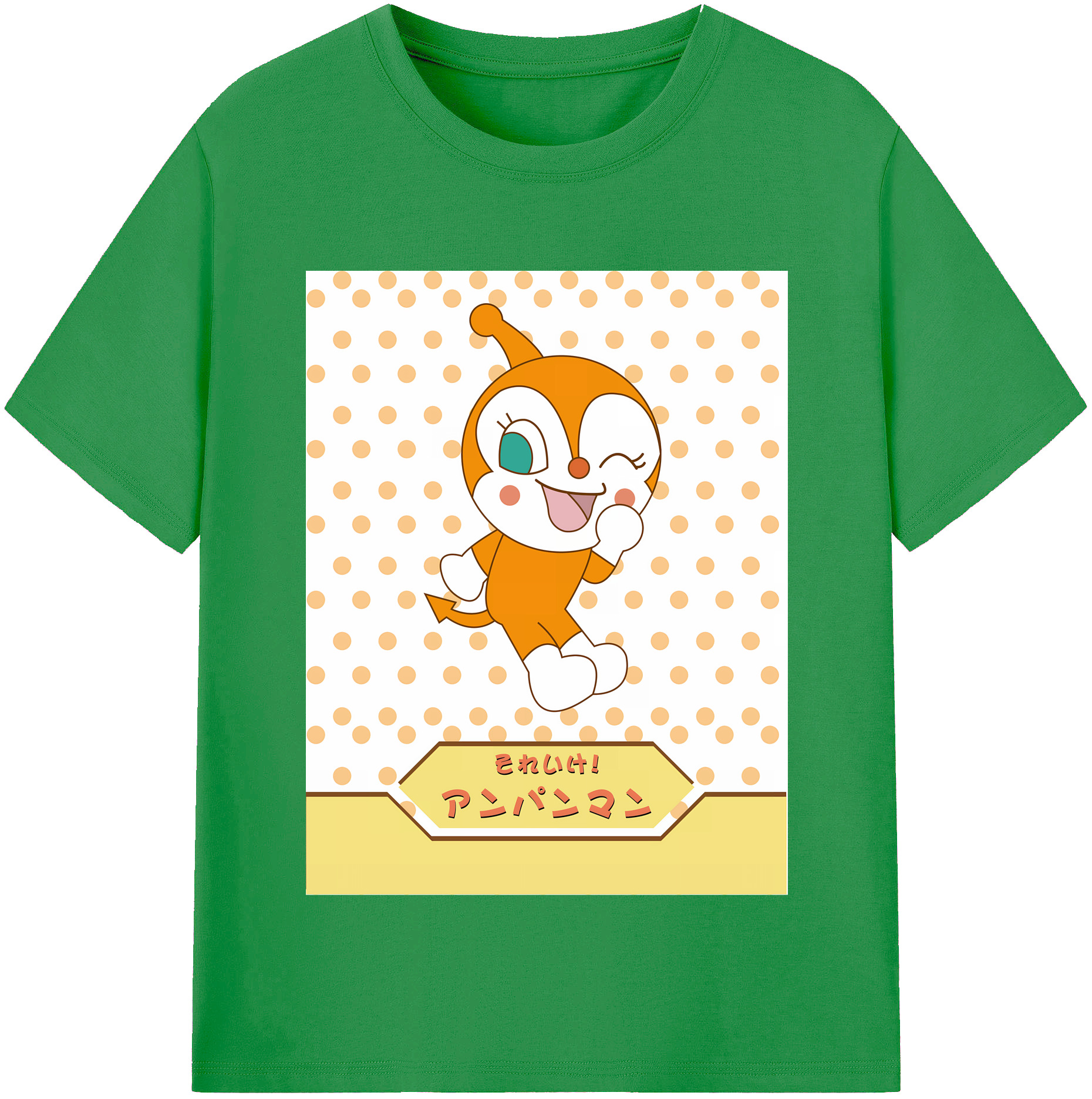 （画像用） アンパンマン Anpanman レディースカジュアルプリントTシャツ（綿100％）
