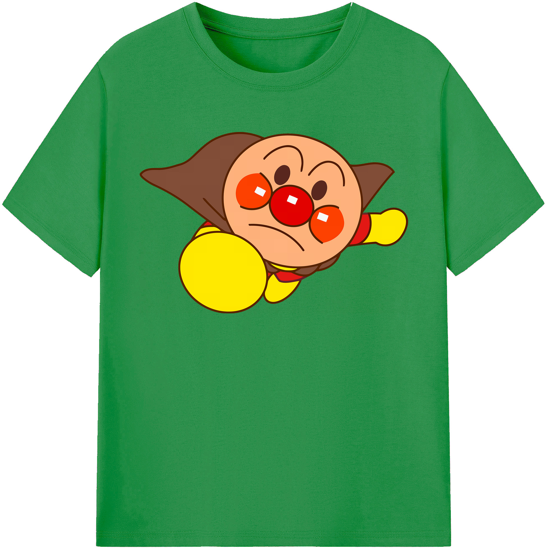 （画像用） アンパンマン Anpanman レディースカジュアルプリントTシャツ（綿100％）