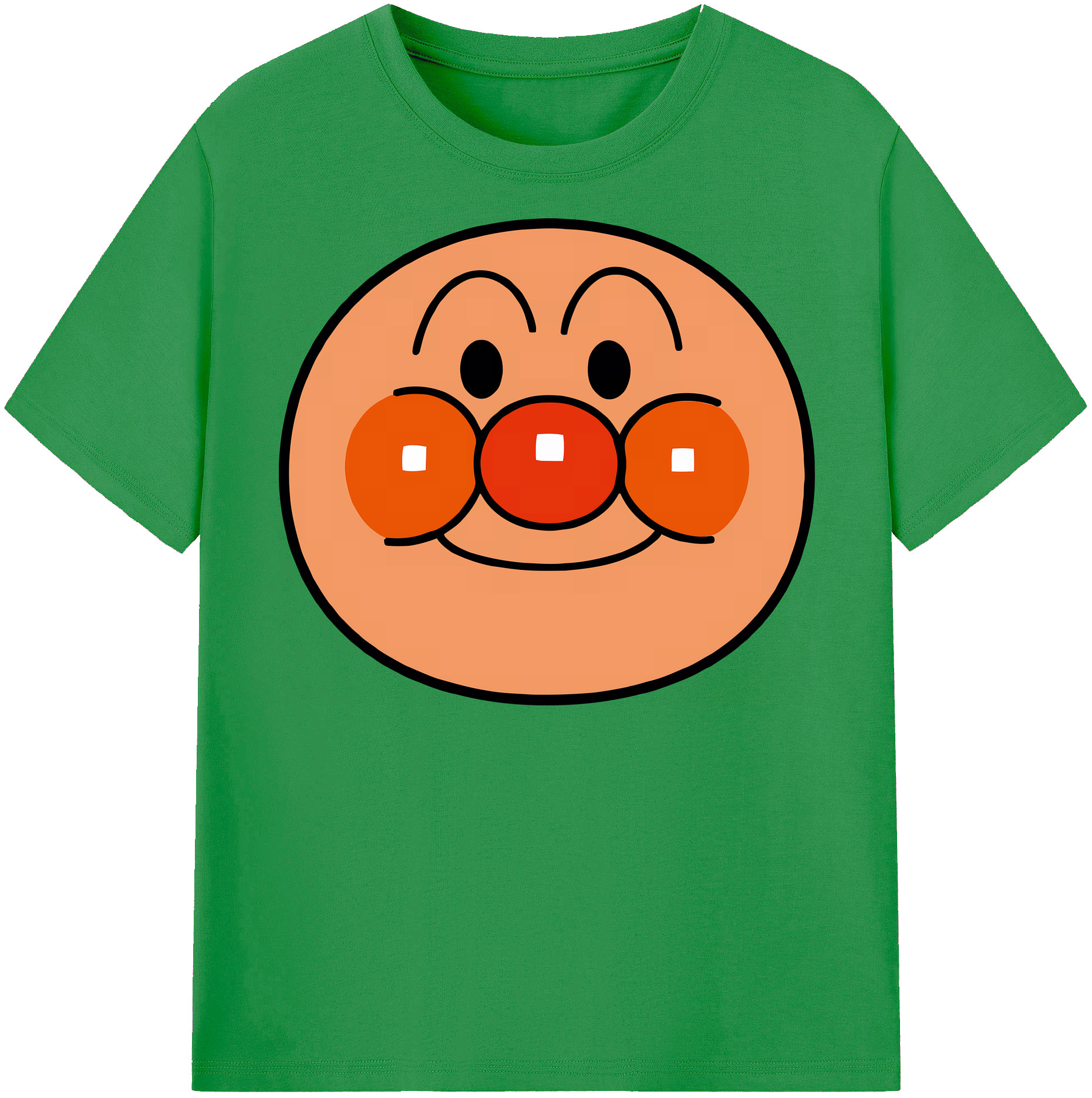 （画像用） アンパンマン Anpanman レディースカジュアルプリントTシャツ（綿100％）