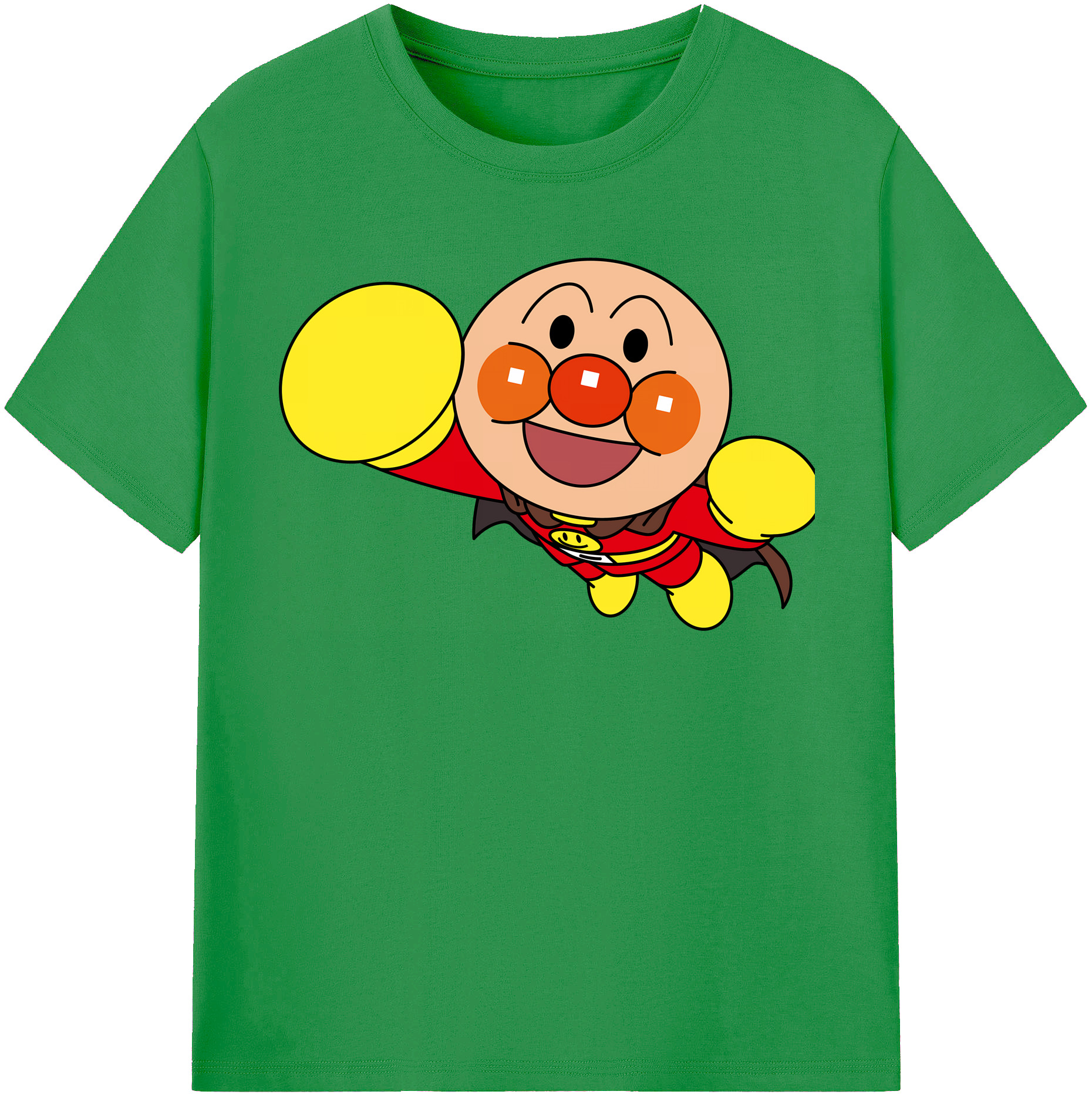 （画像用） アンパンマン Anpanman レディースカジュアルプリントTシャツ（綿100％）