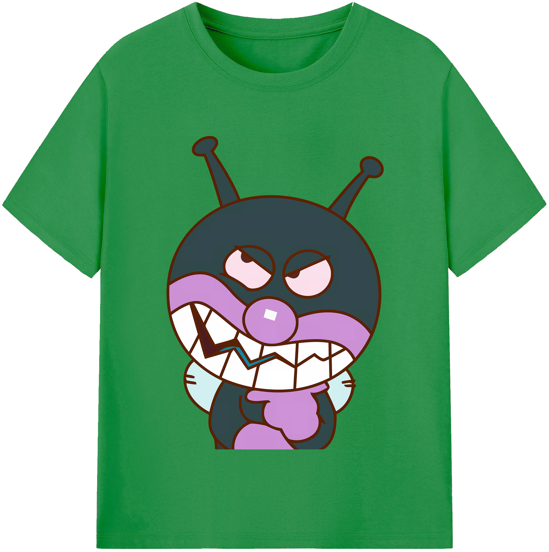 （画像用） アンパンマン Anpanman レディースカジュアルプリントTシャツ（綿100％）