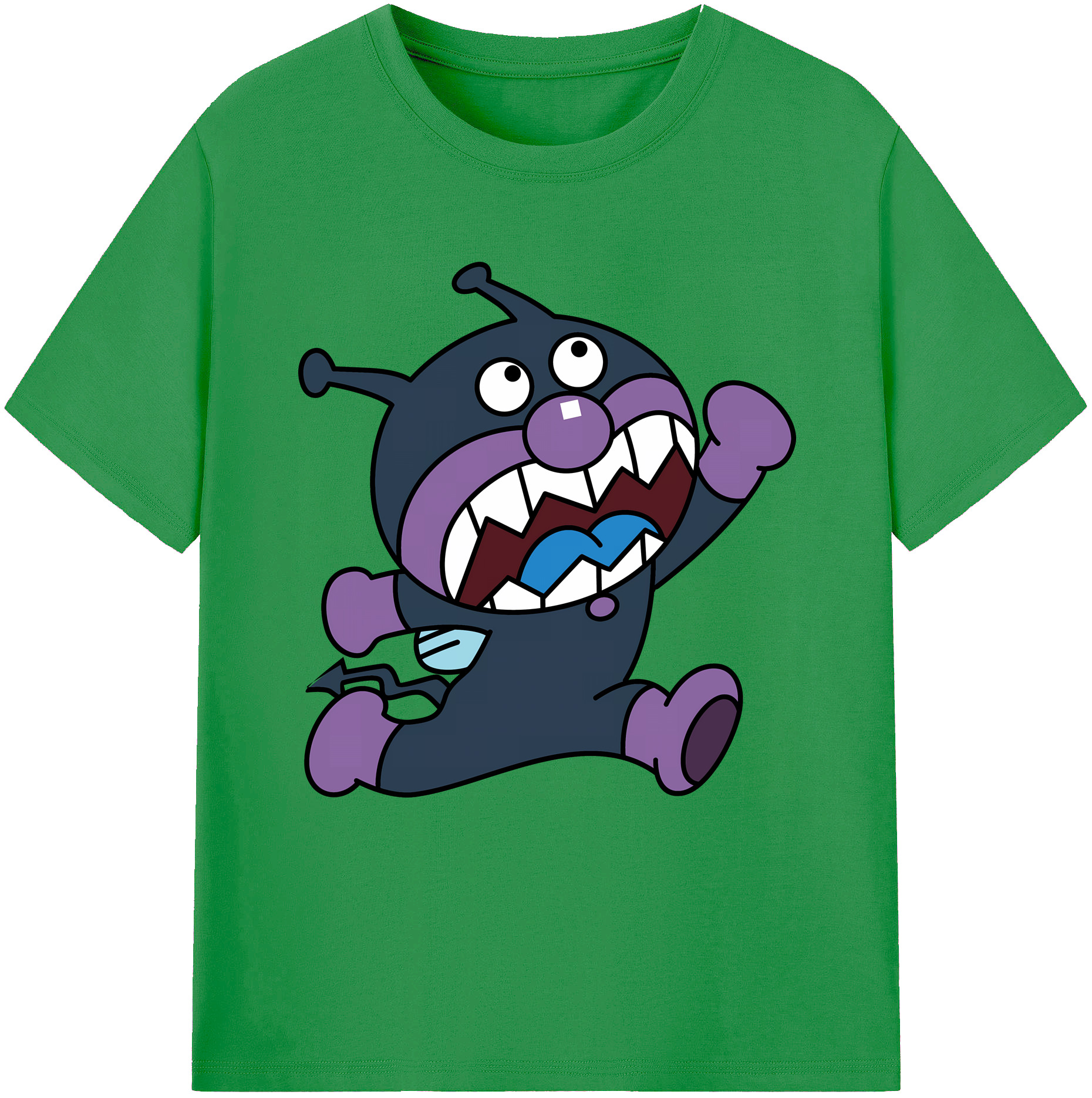 （画像用） アンパンマン Anpanman レディースカジュアルプリントTシャツ（綿100％）