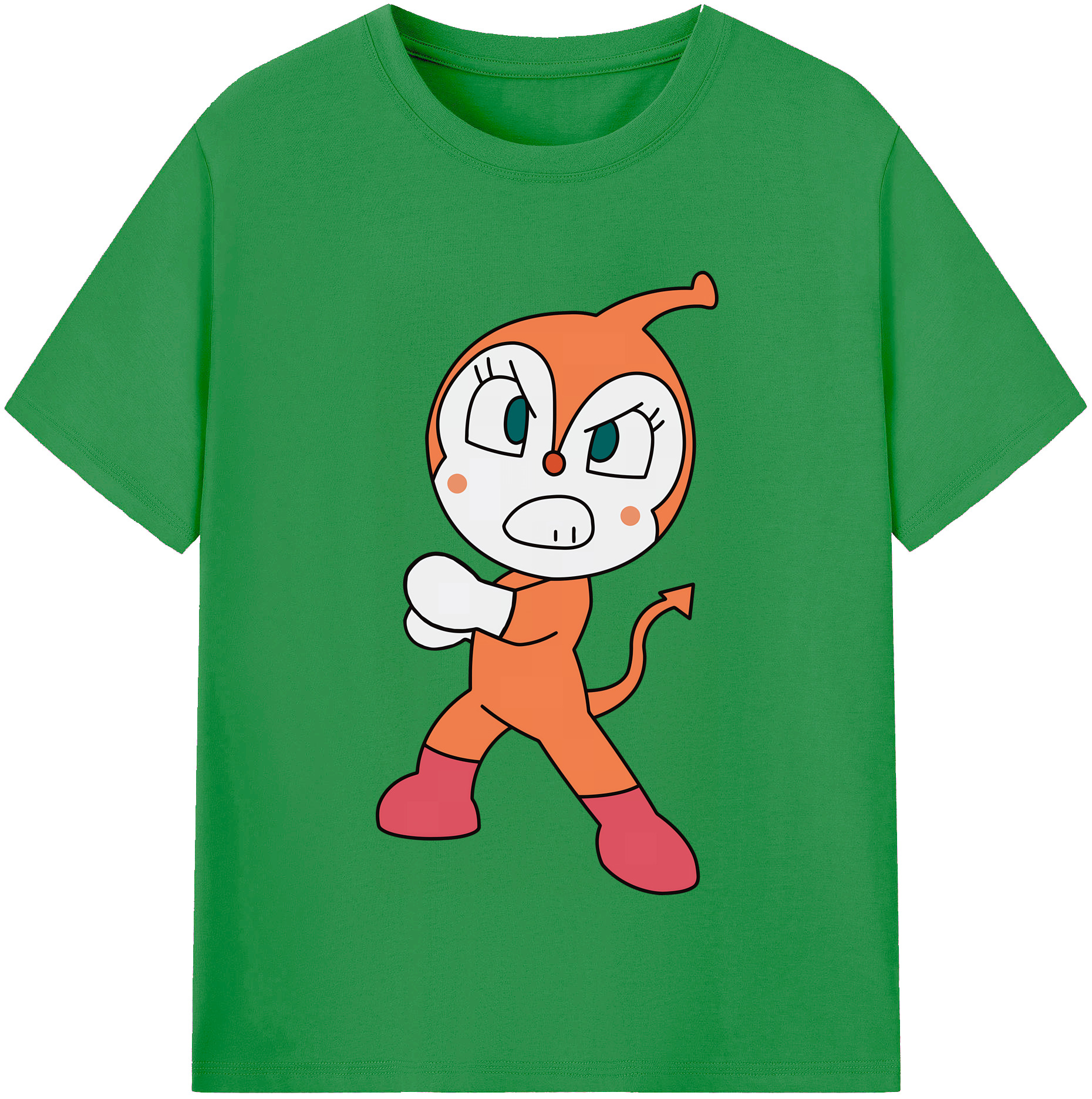 （画像用） アンパンマン Anpanman レディースカジュアルプリントTシャツ（綿100％）