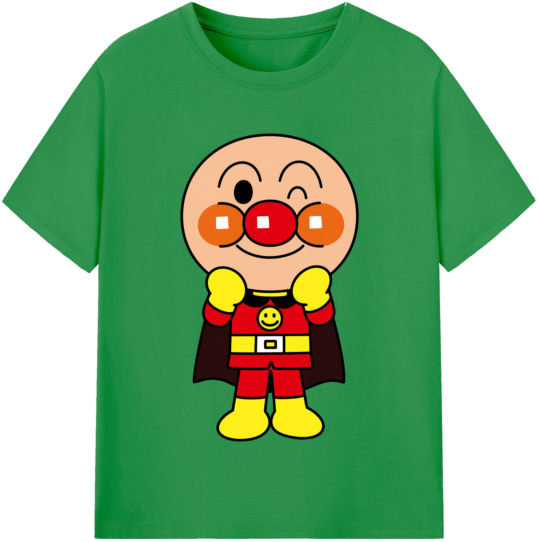 （画像用） アンパンマン Anpanman レディースカジュアルプリントTシャツ（綿100％）