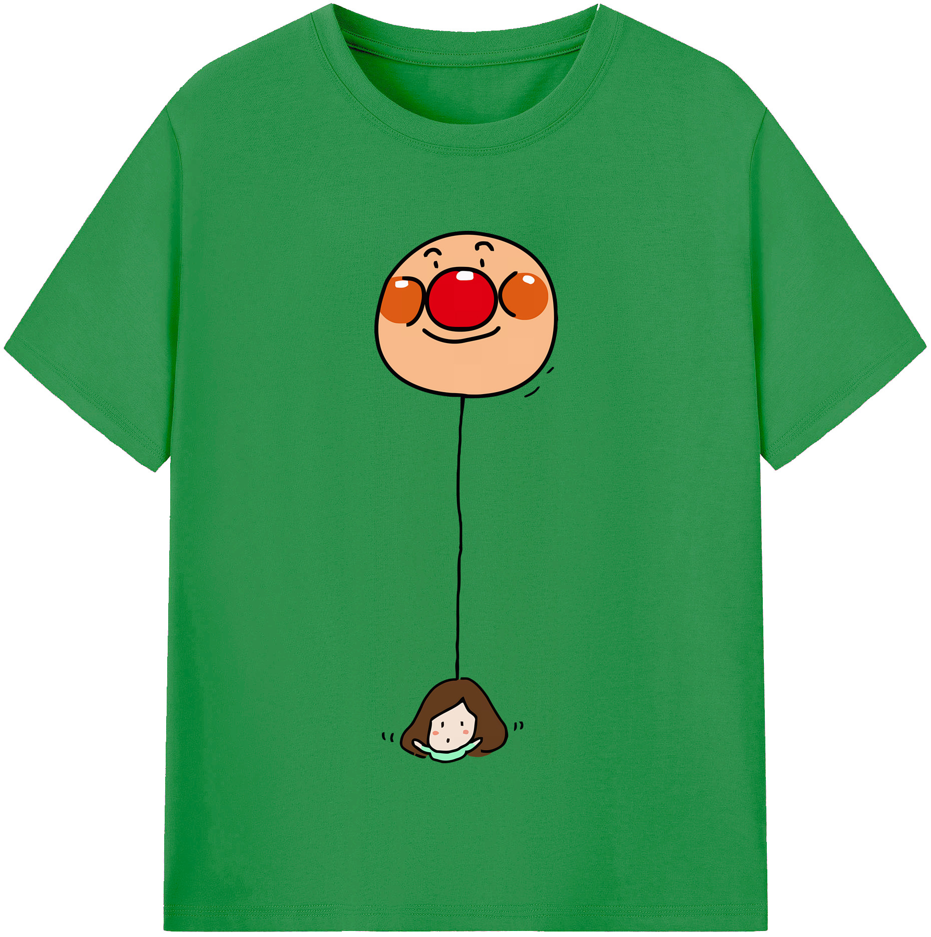 （画像用） アンパンマン Anpanman レディースカジュアルプリントTシャツ（綿100％）