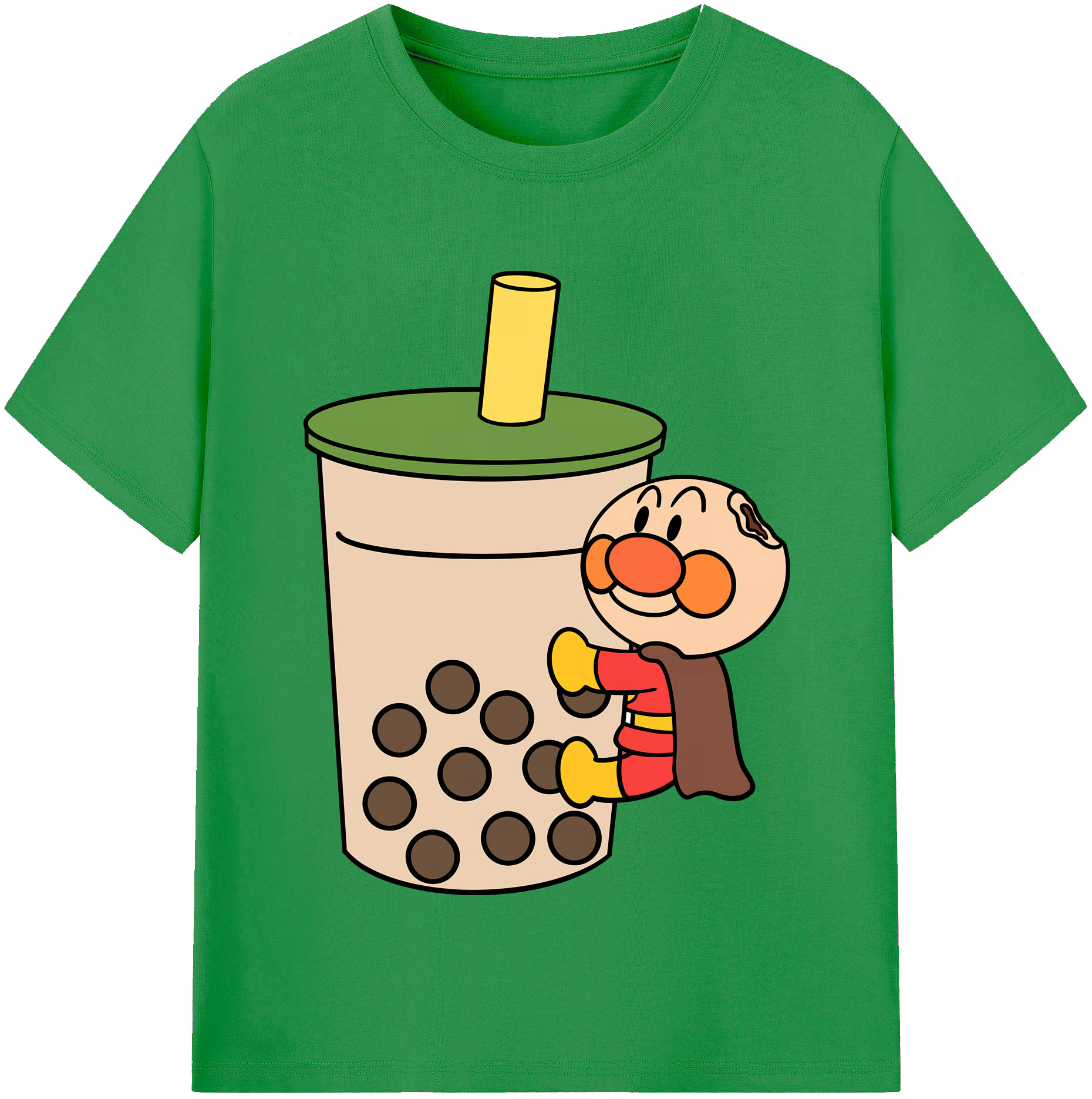 （画像用） アンパンマン Anpanman レディースカジュアルプリントTシャツ（綿100％）