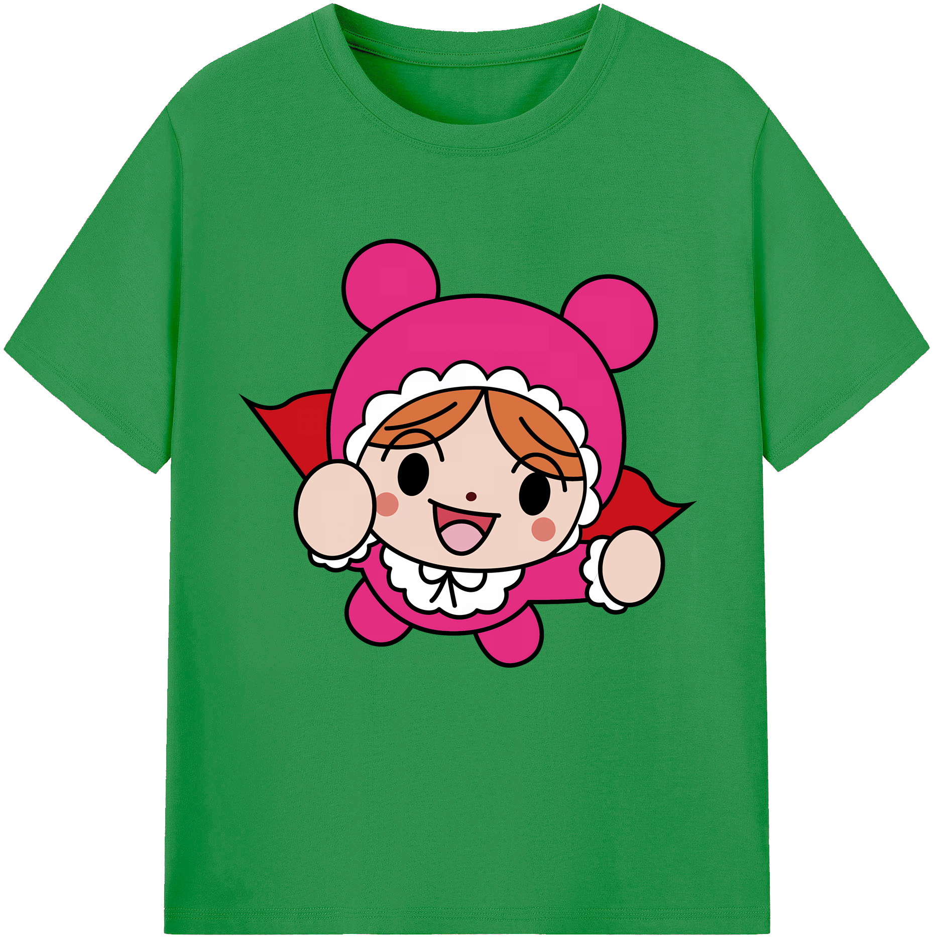 （画像用） アンパンマン Anpanman レディースカジュアルプリントTシャツ（綿100％）