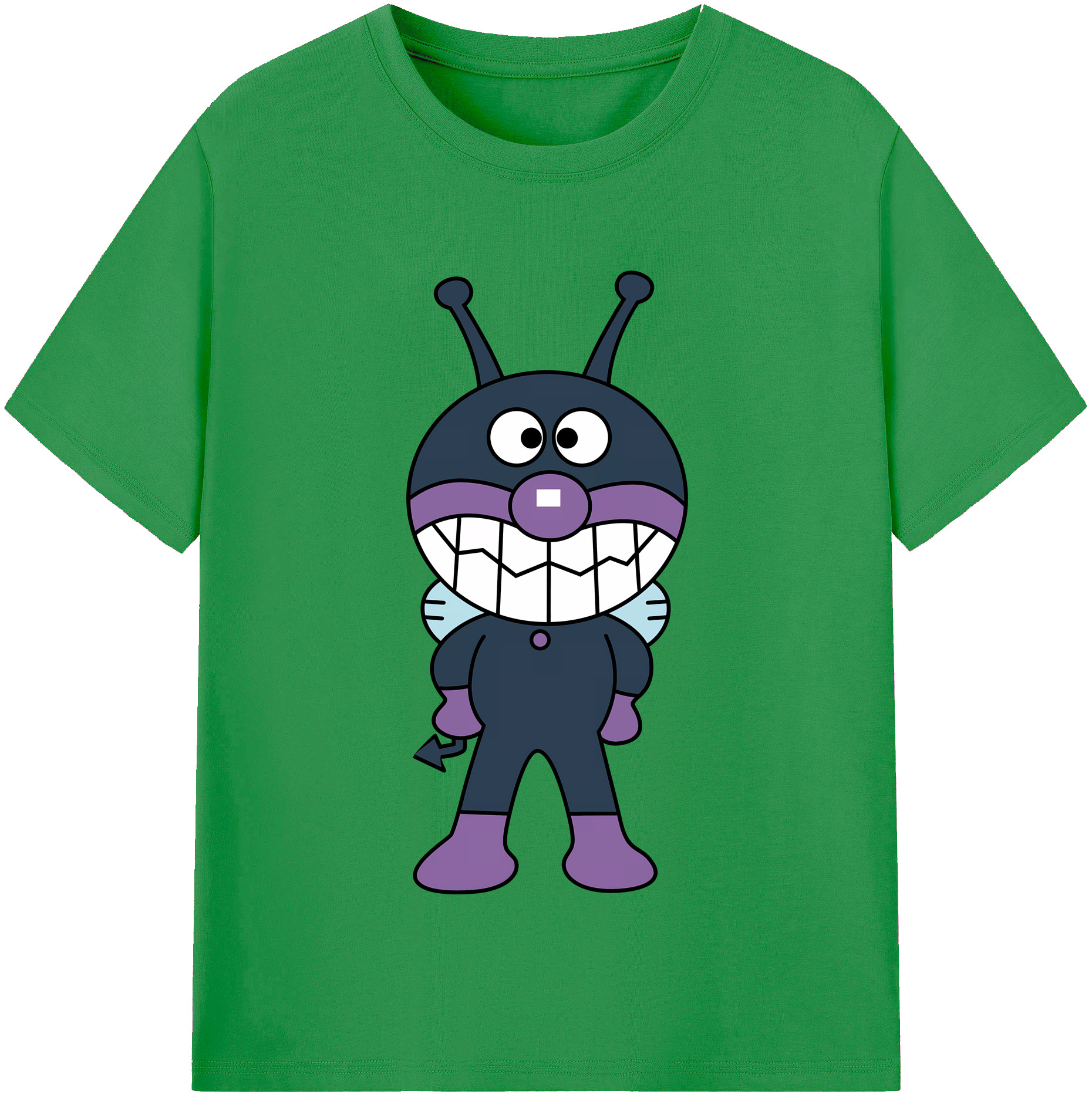 （画像用） アンパンマン Anpanman レディースカジュアルプリントTシャツ（綿100％）