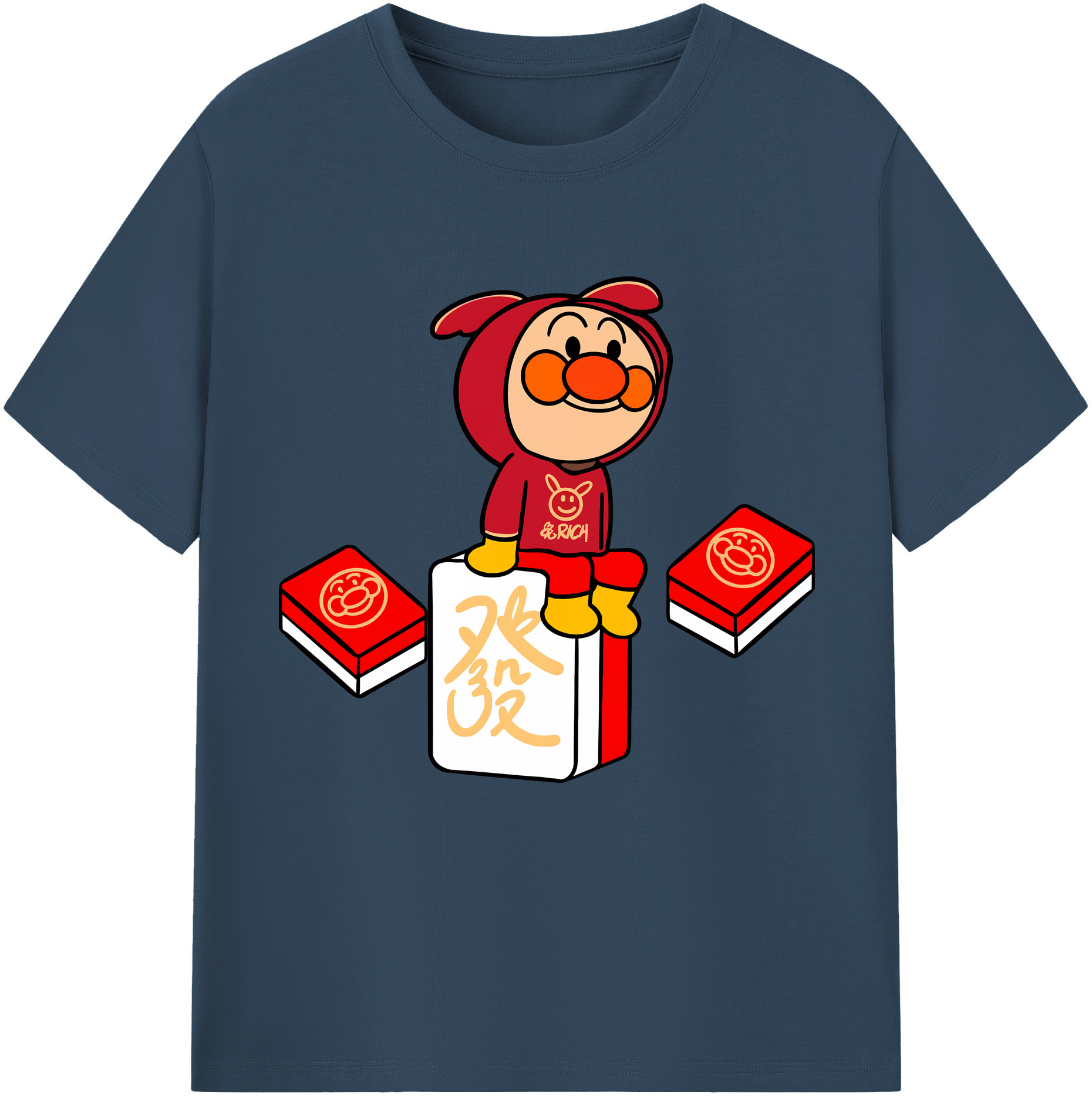 （画像用） アンパンマン Anpanman レディースカジュアルプリントTシャツ（綿100％）