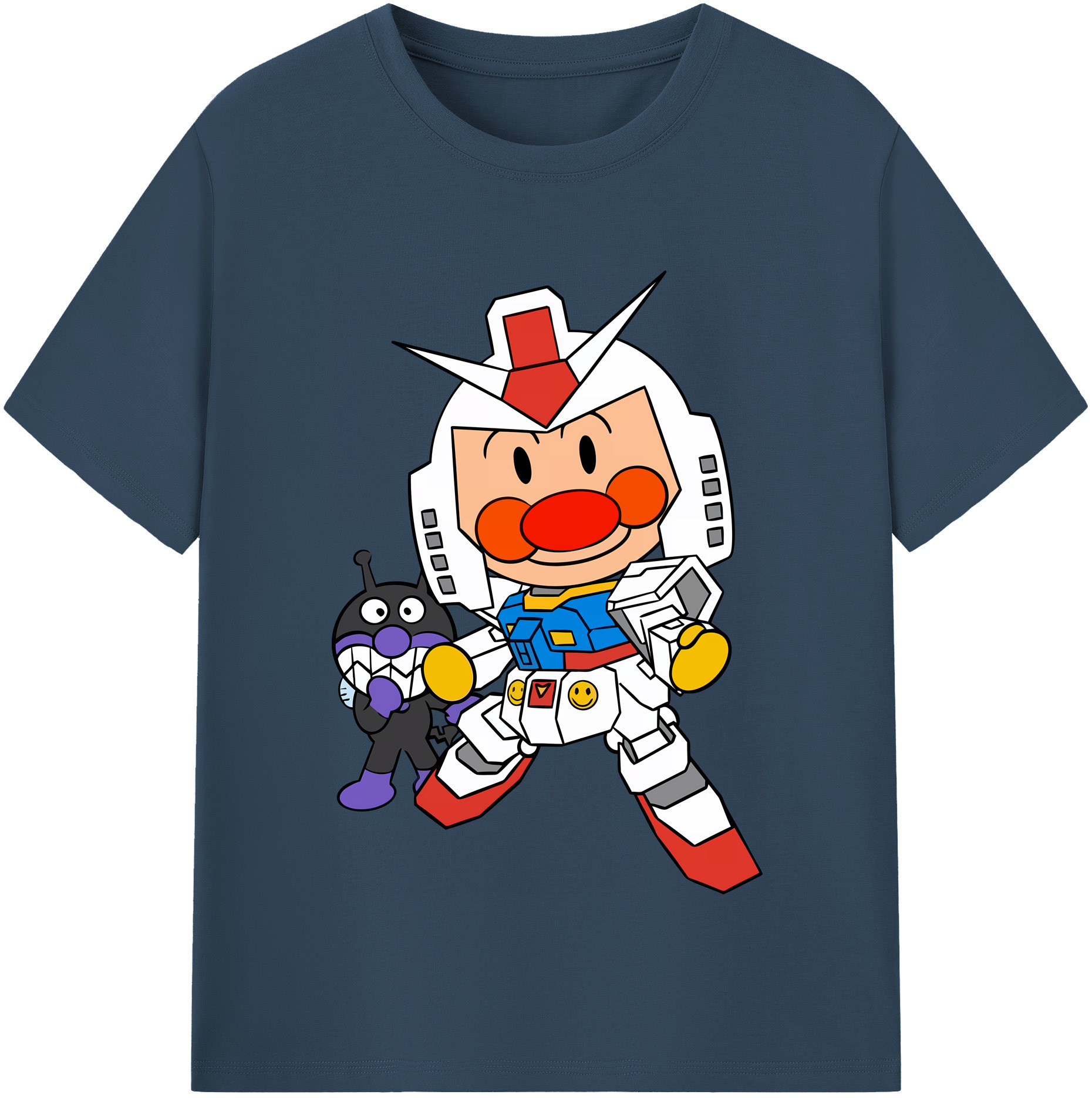（画像用） アンパンマン Anpanman レディースカジュアルプリントTシャツ（綿100％）