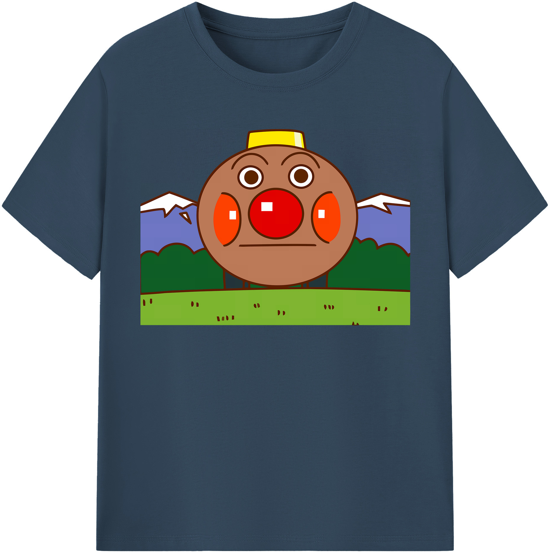 （画像用） アンパンマン Anpanman レディースカジュアルプリントTシャツ（綿100％）
