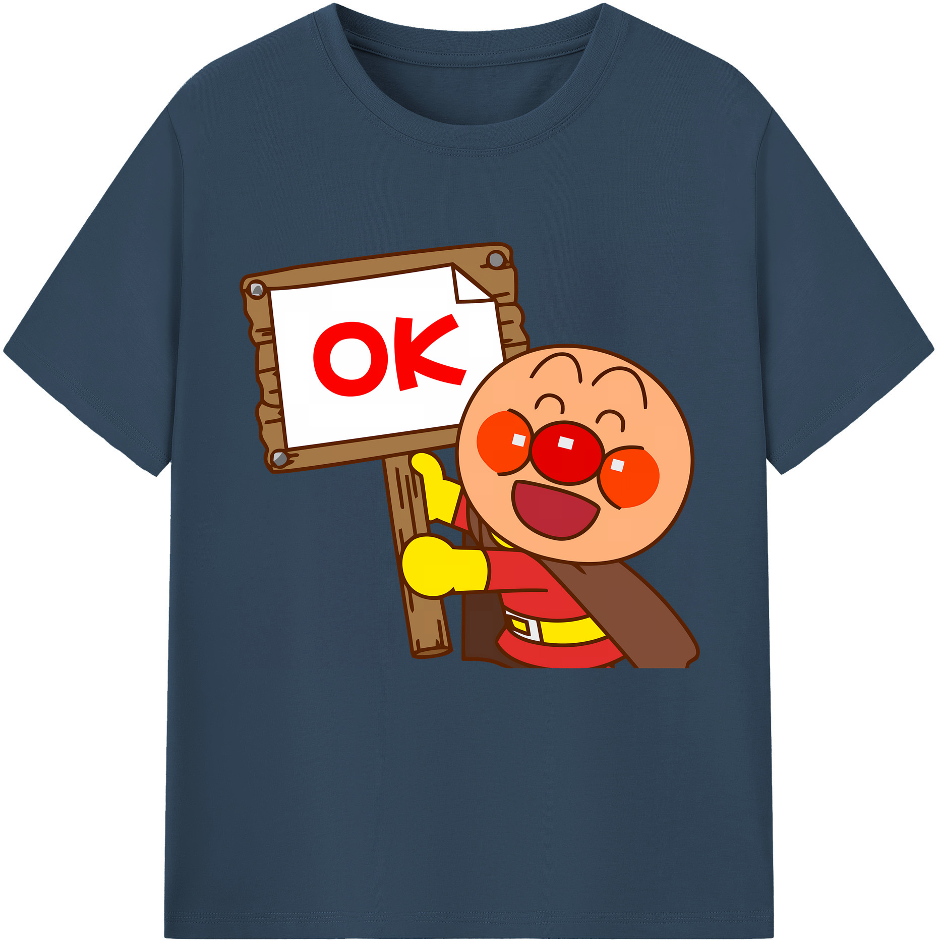 （画像用） アンパンマン Anpanman レディースカジュアルプリントTシャツ（綿100％）