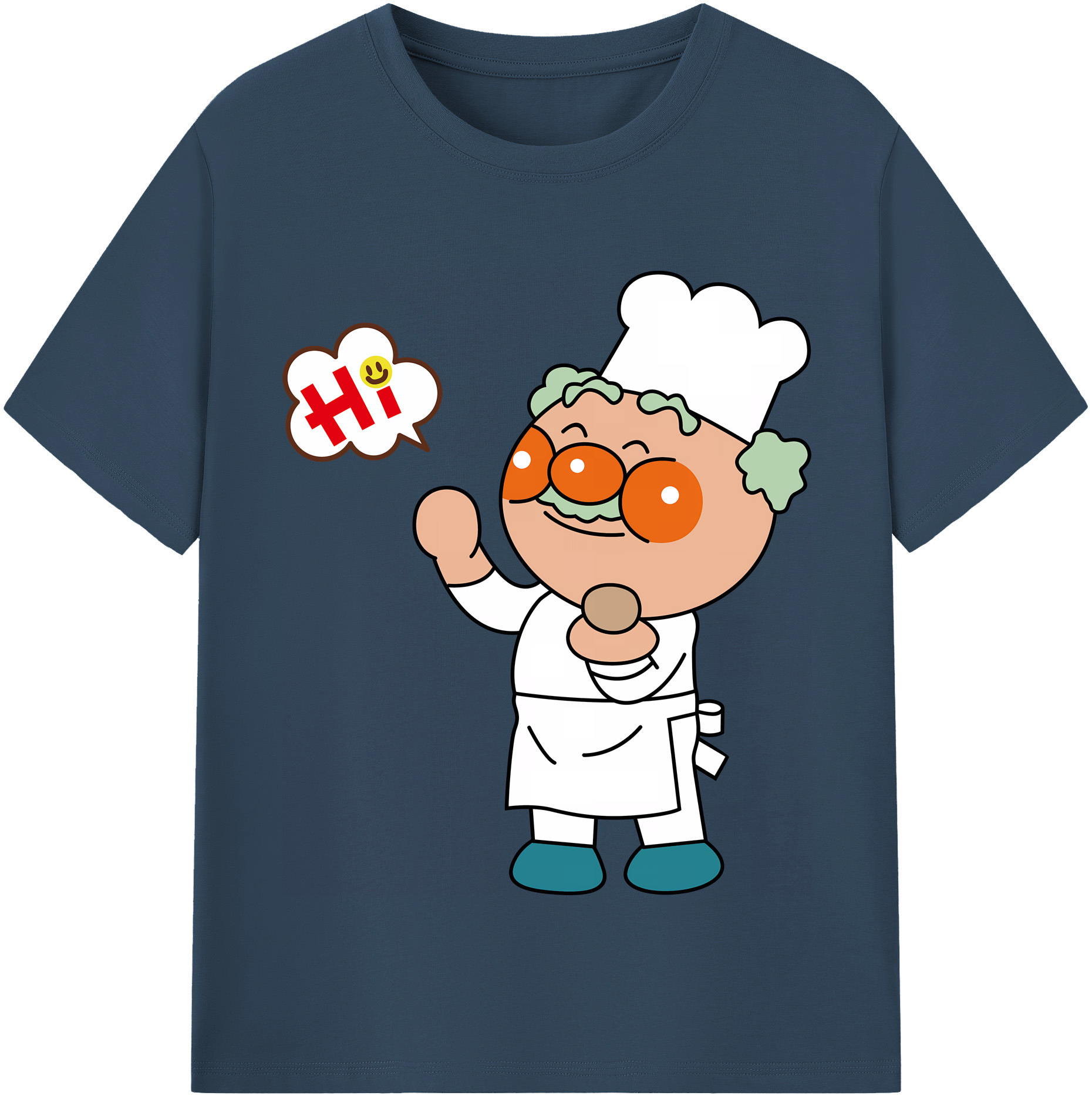 （画像用） アンパンマン Anpanman レディースカジュアルプリントTシャツ（綿100％）