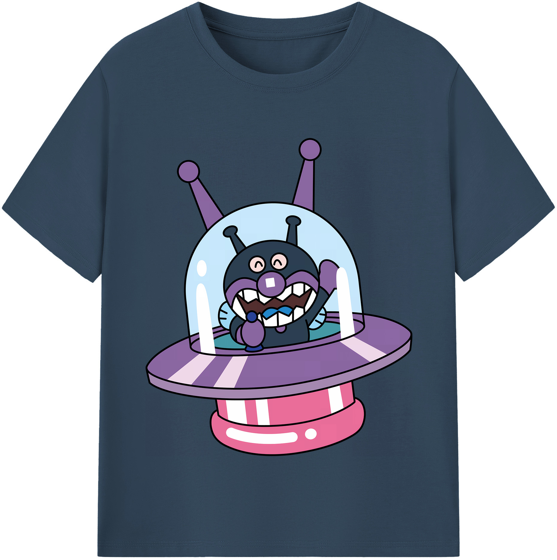 （画像用） アンパンマン Anpanman レディースカジュアルプリントTシャツ（綿100％）