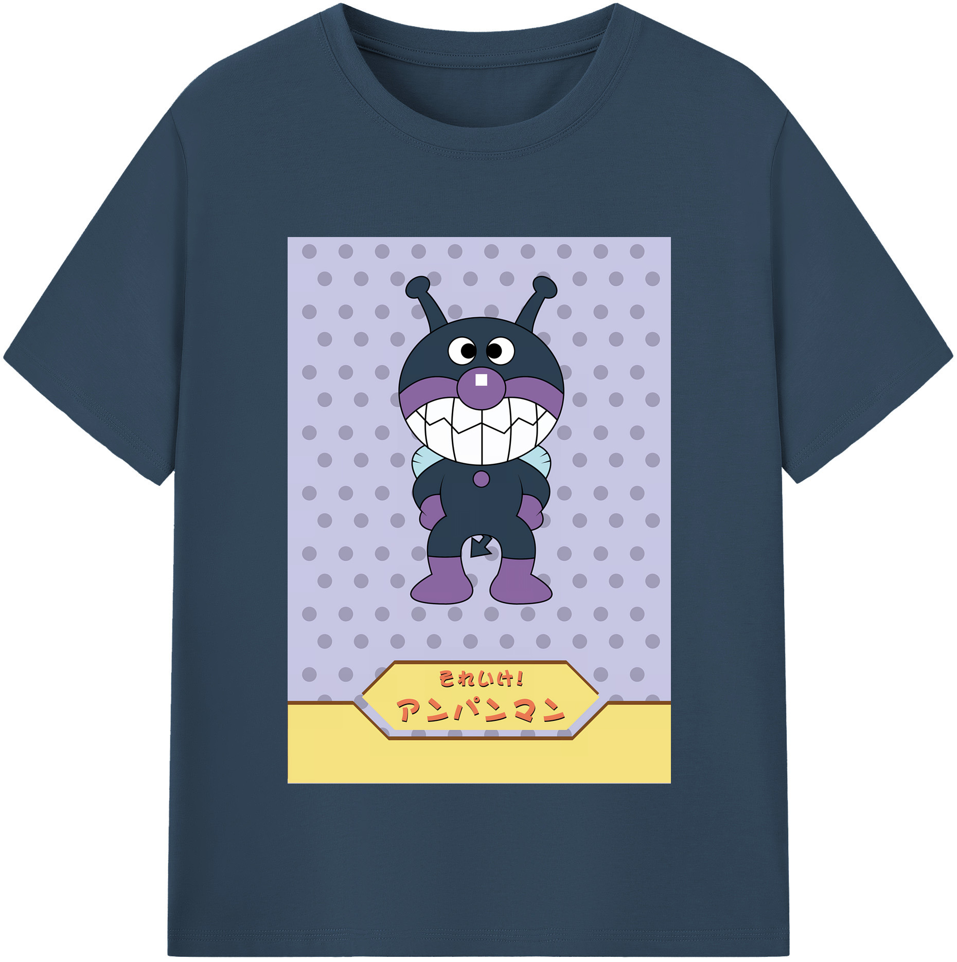 （画像用） アンパンマン Anpanman レディースカジュアルプリントTシャツ（綿100％）
