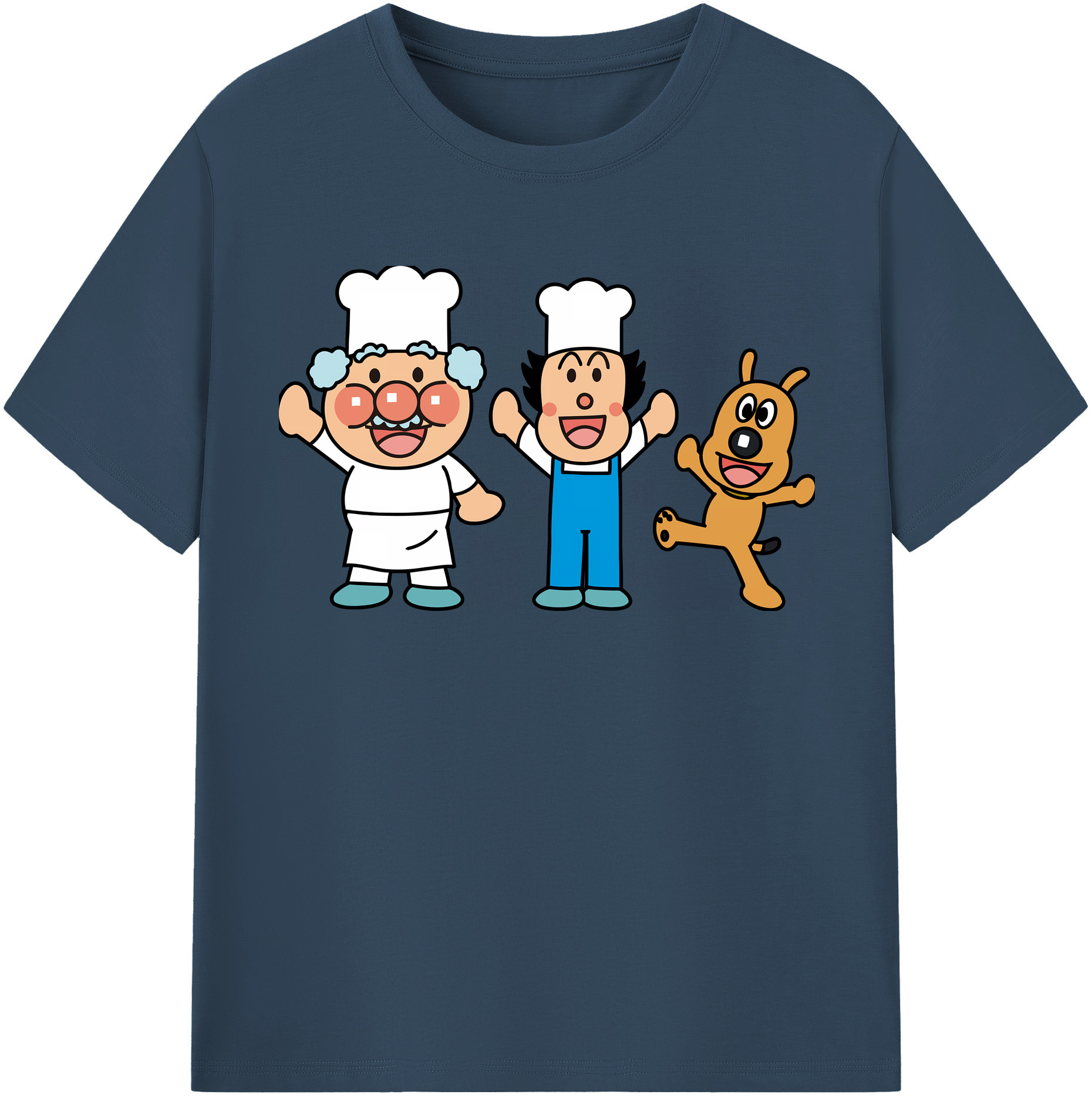 （画像用） アンパンマン Anpanman レディースカジュアルプリントTシャツ（綿100％）