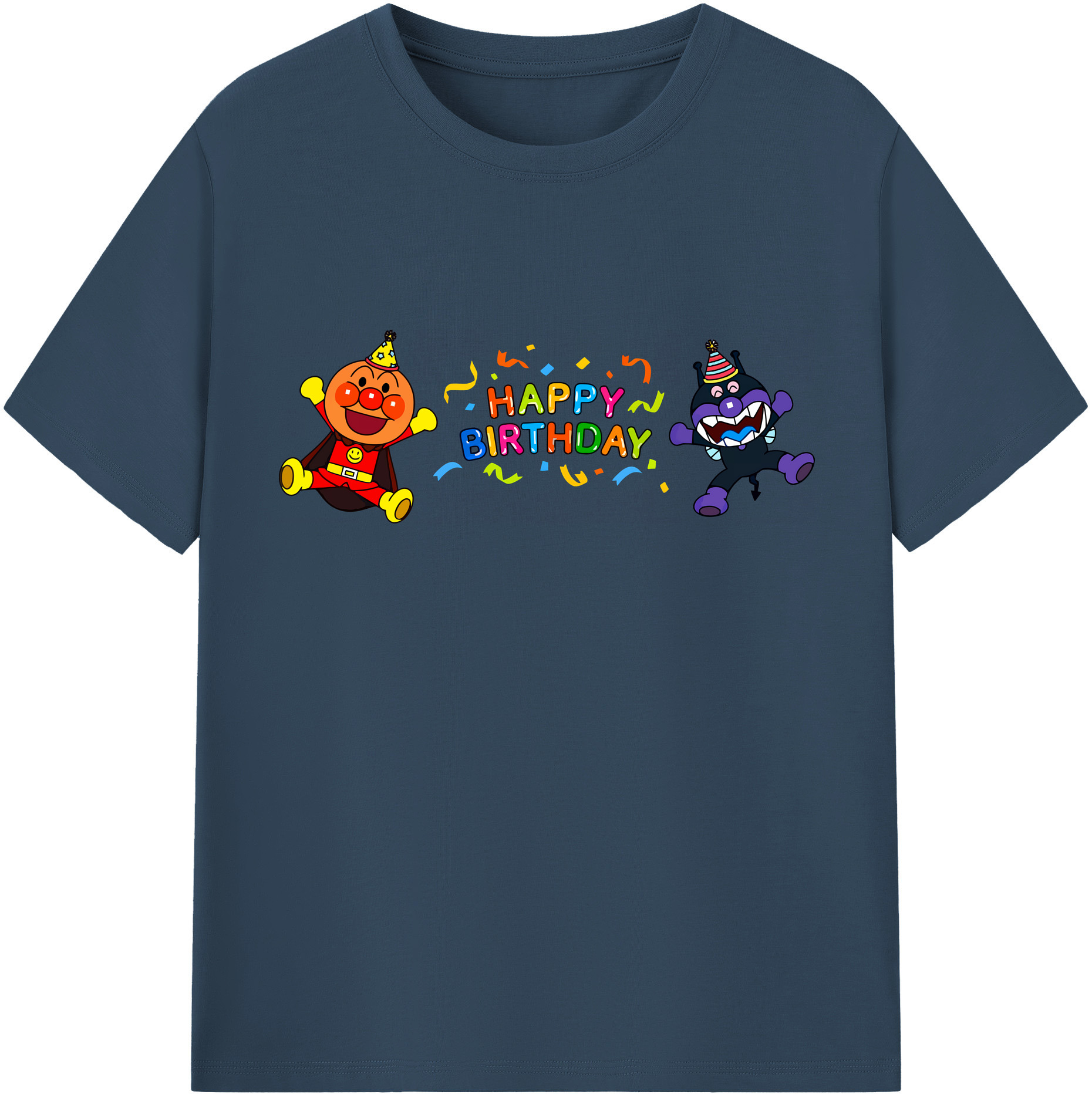 （画像用） アンパンマン Anpanman レディースカジュアルプリントTシャツ（綿100％）