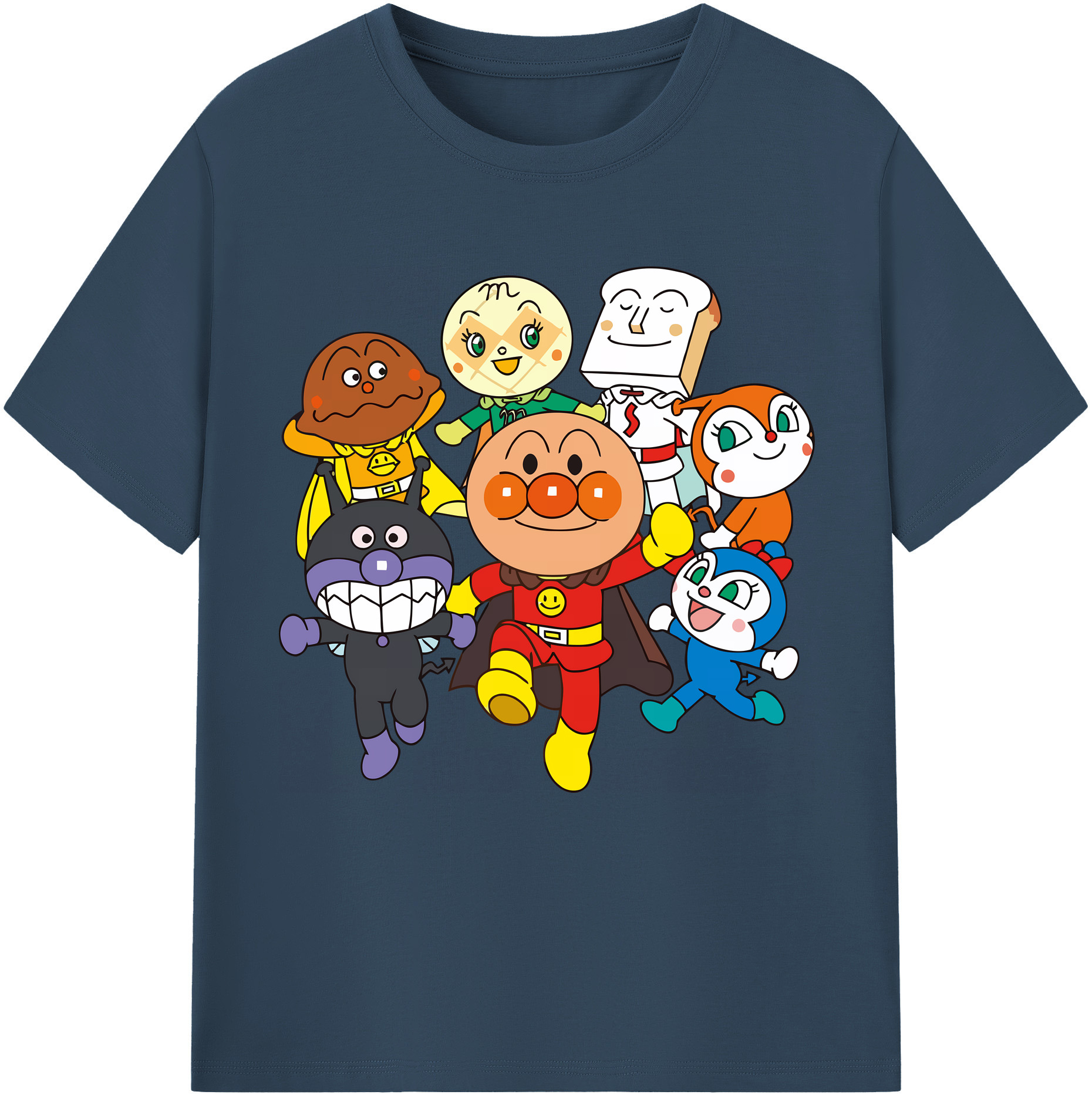 （画像用） アンパンマン Anpanman レディースカジュアルプリントTシャツ（綿100％）