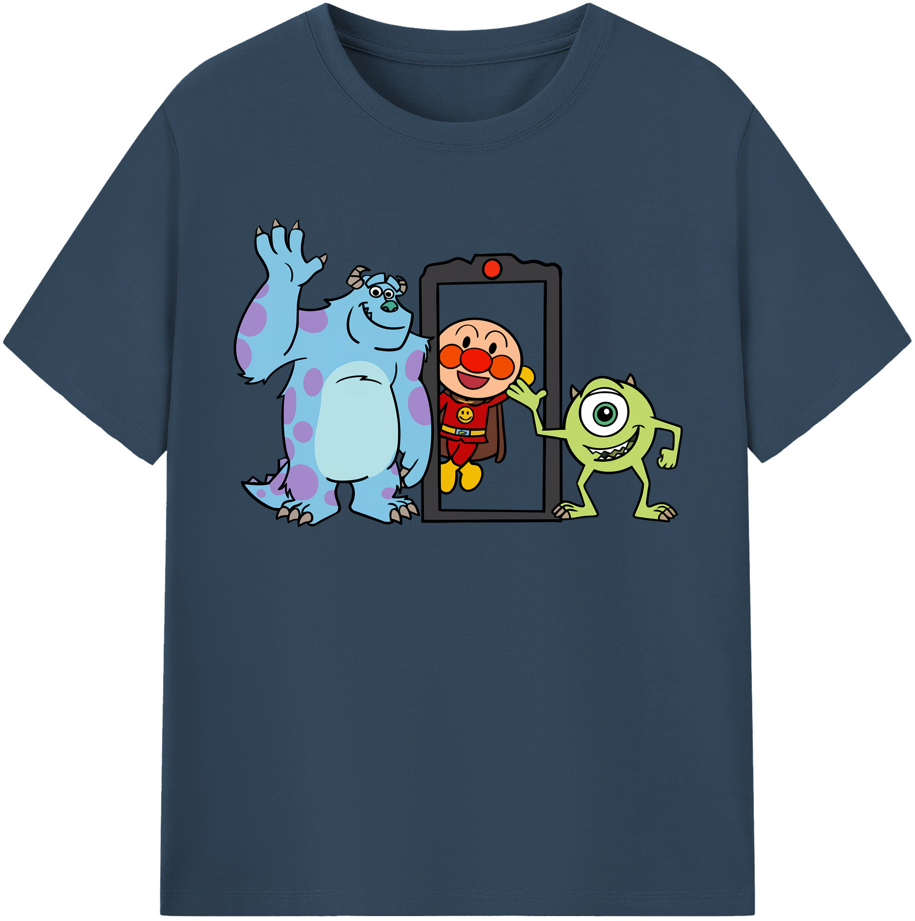 （画像用） アンパンマン Anpanman レディースカジュアルプリントTシャツ（綿100％）