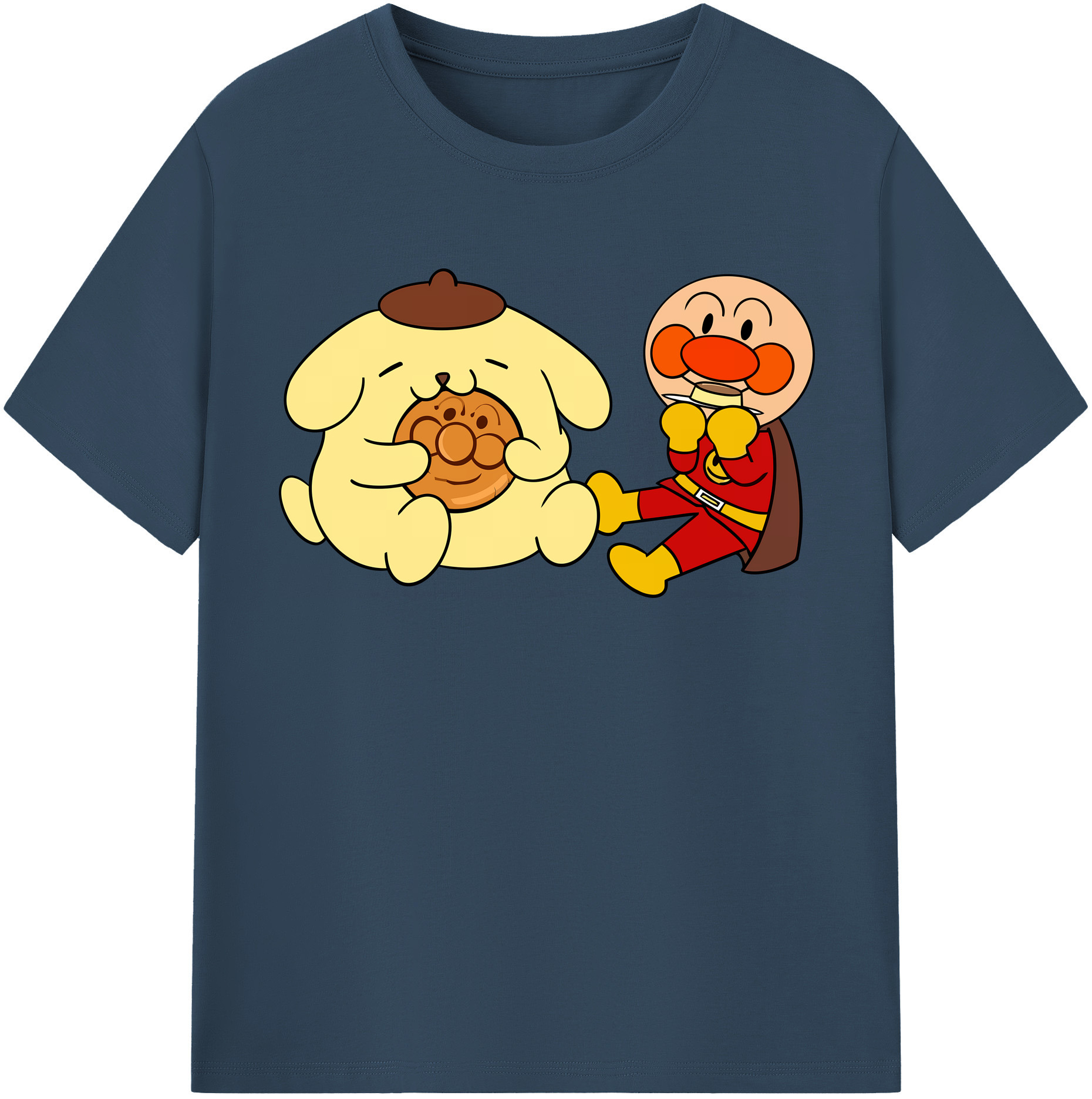 （画像用） アンパンマン Anpanman レディースカジュアルプリントTシャツ（綿100％）