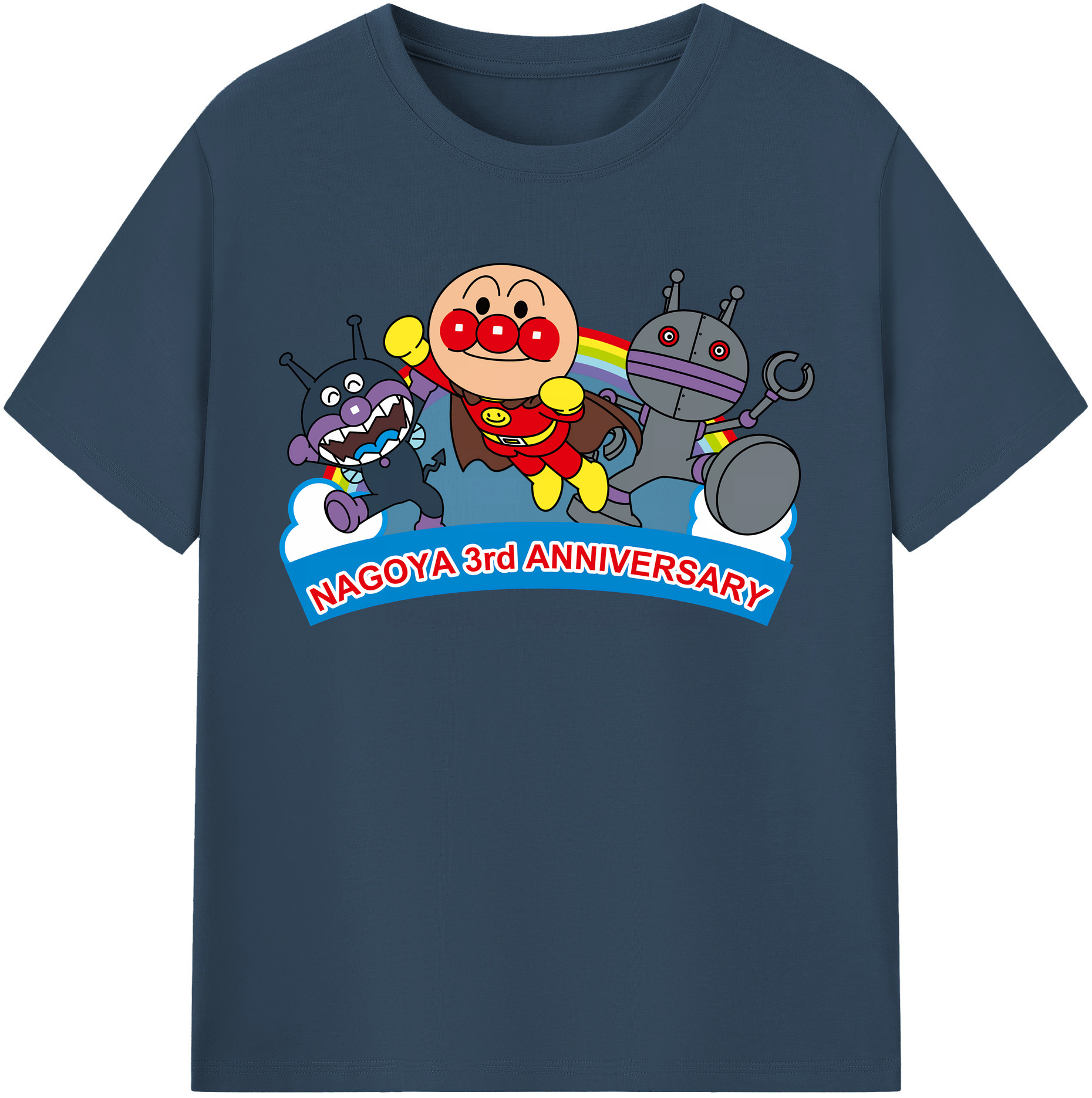 （画像用） アンパンマン Anpanman レディースカジュアルプリントTシャツ（綿100％）