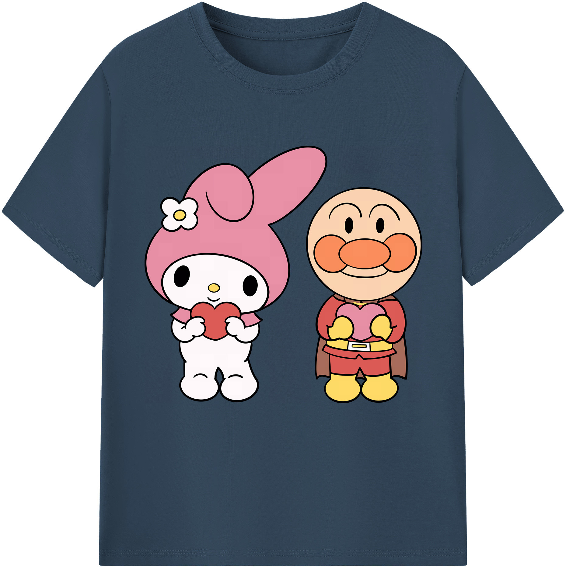 （画像用） アンパンマン Anpanman レディースカジュアルプリントTシャツ（綿100％）