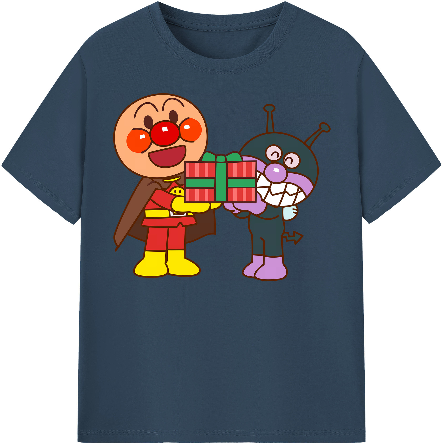 （画像用） アンパンマン Anpanman レディースカジュアルプリントTシャツ（綿100％）