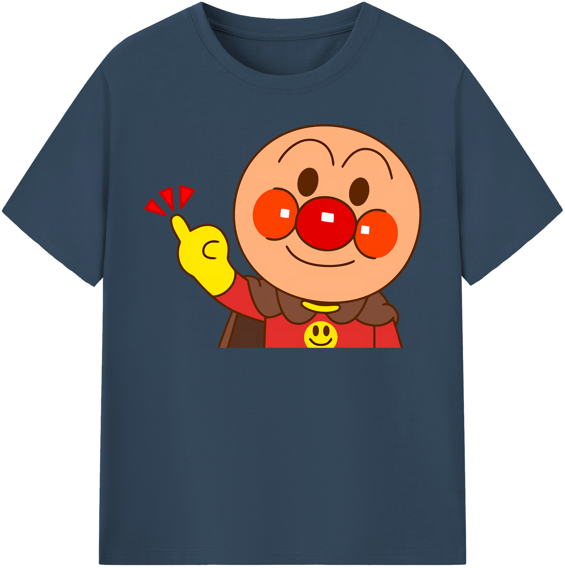 （画像用） アンパンマン Anpanman レディースカジュアルプリントTシャツ（綿100％）