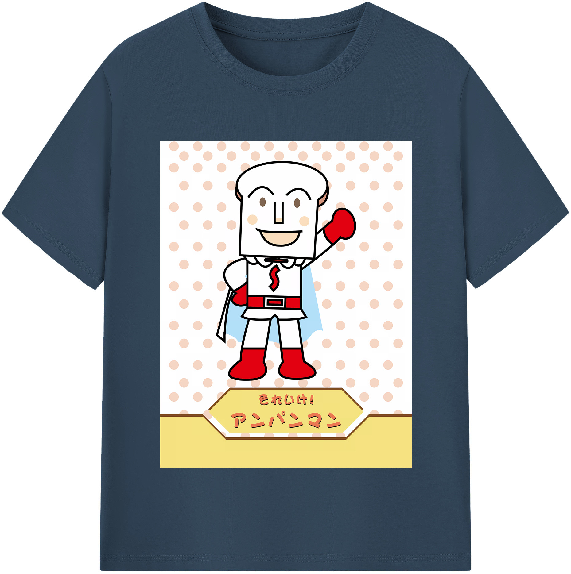 （画像用） アンパンマン Anpanman レディースカジュアルプリントTシャツ（綿100％）