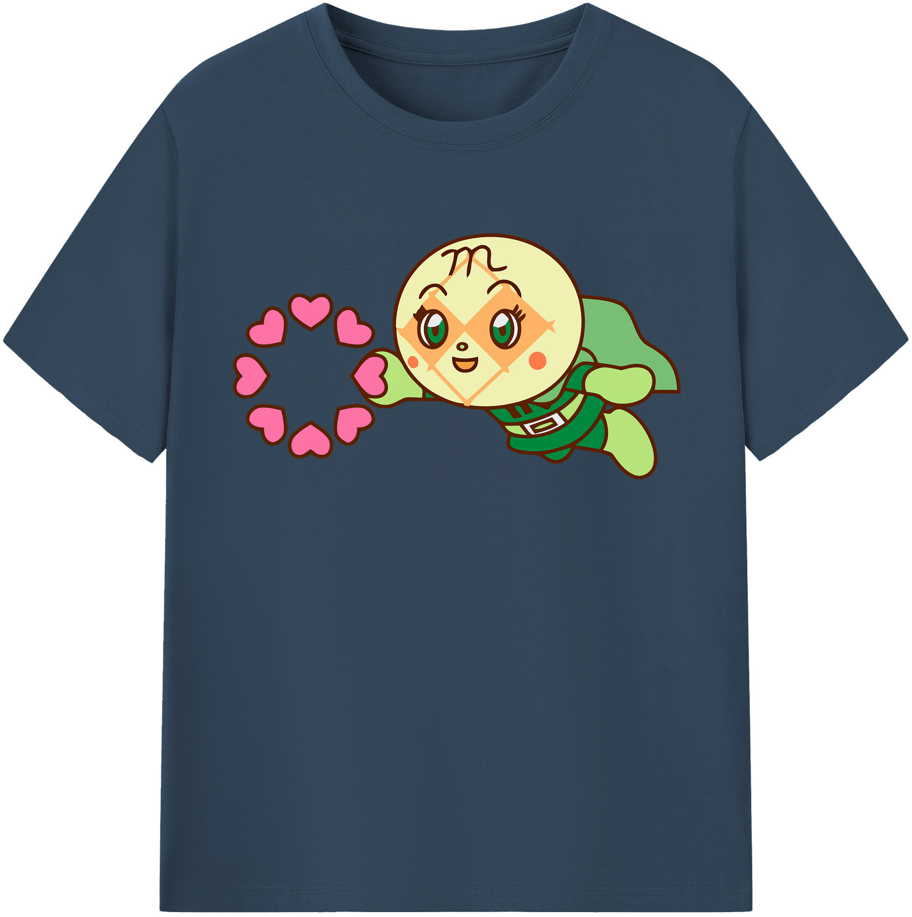（画像用） アンパンマン Anpanman レディースカジュアルプリントTシャツ（綿100％）
