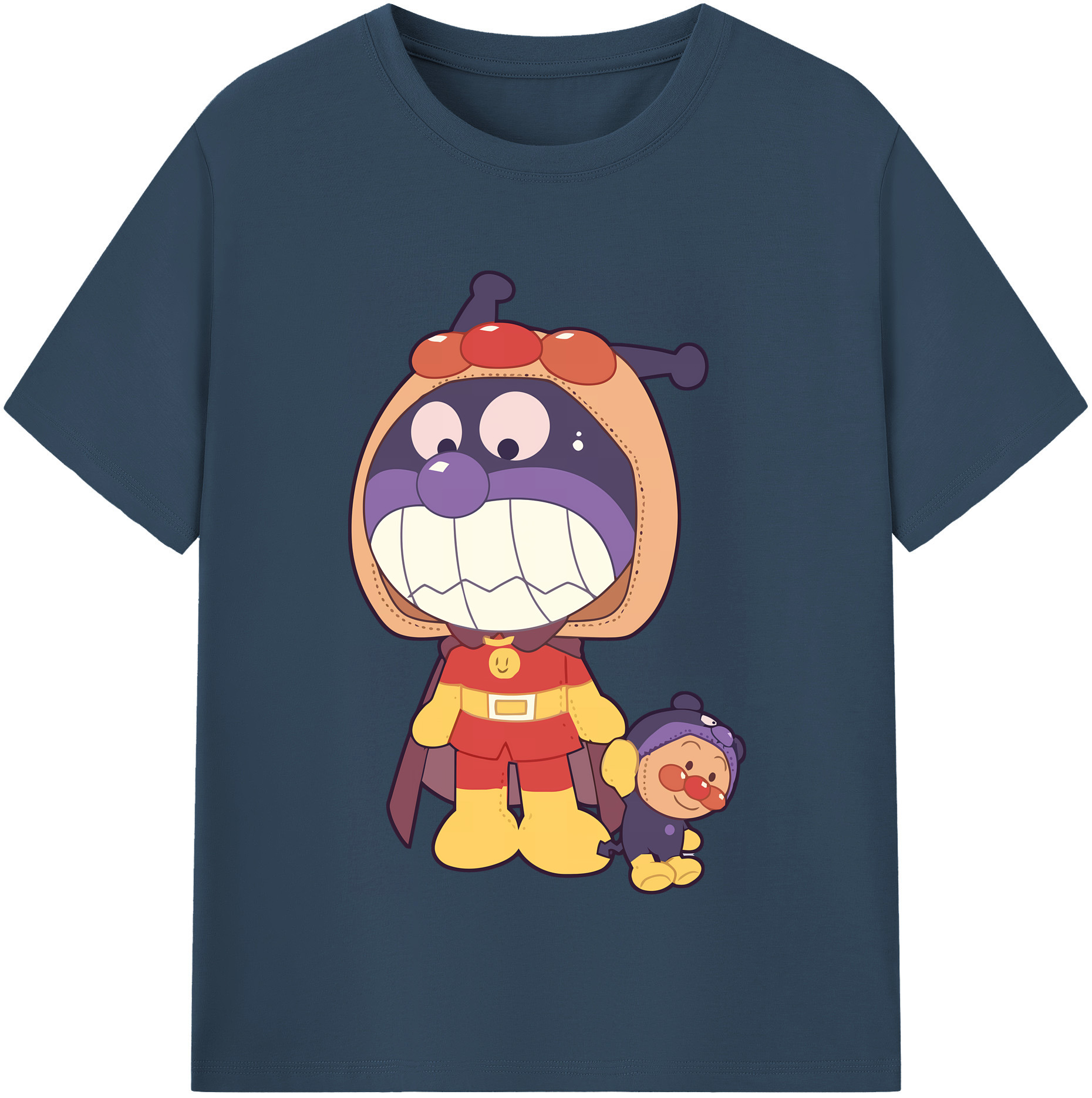 （画像用） アンパンマン Anpanman レディースカジュアルプリントTシャツ（綿100％）