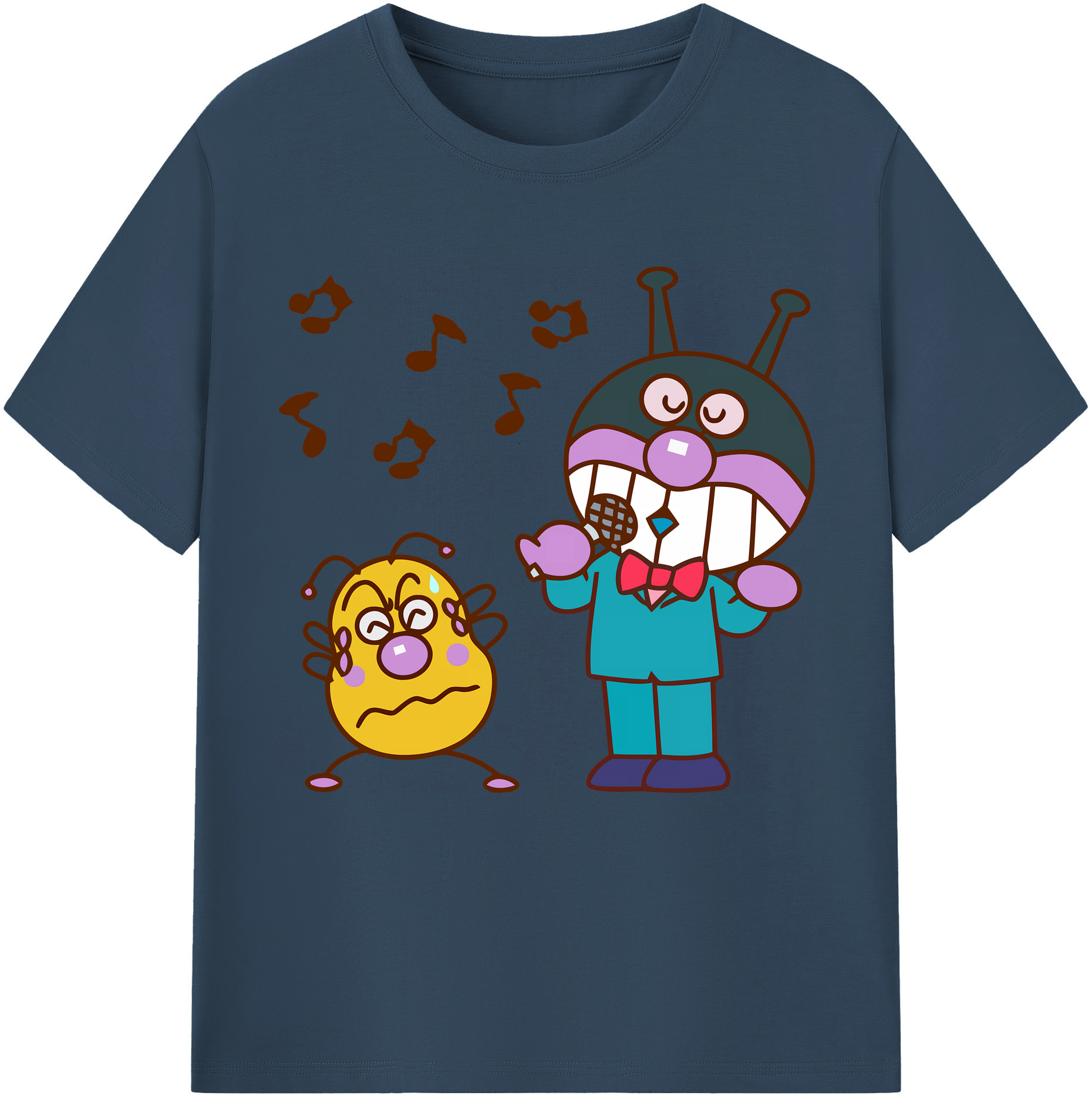 （画像用） アンパンマン Anpanman レディースカジュアルプリントTシャツ（綿100％）