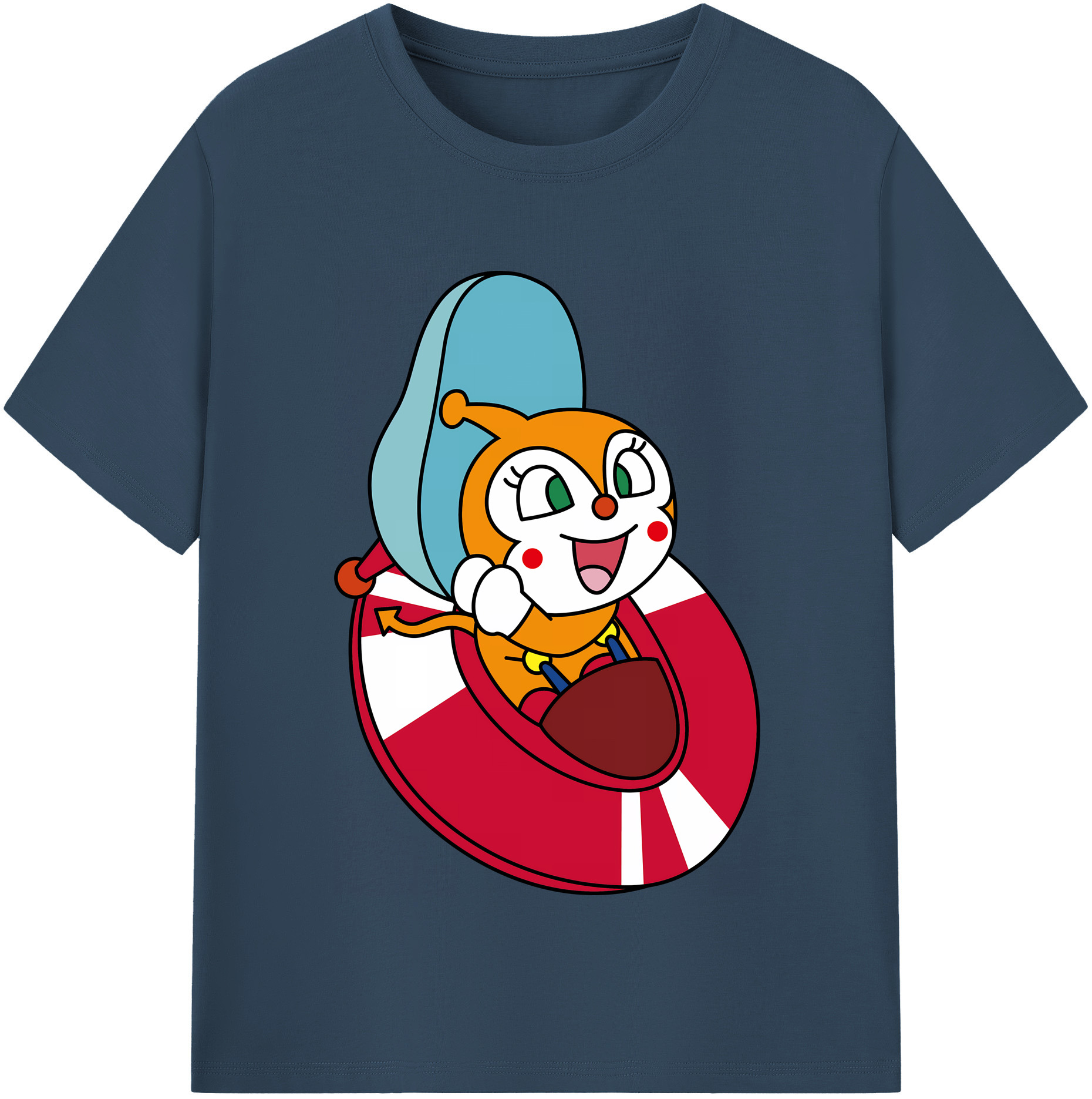 （画像用） アンパンマン Anpanman レディースカジュアルプリントTシャツ（綿100％）