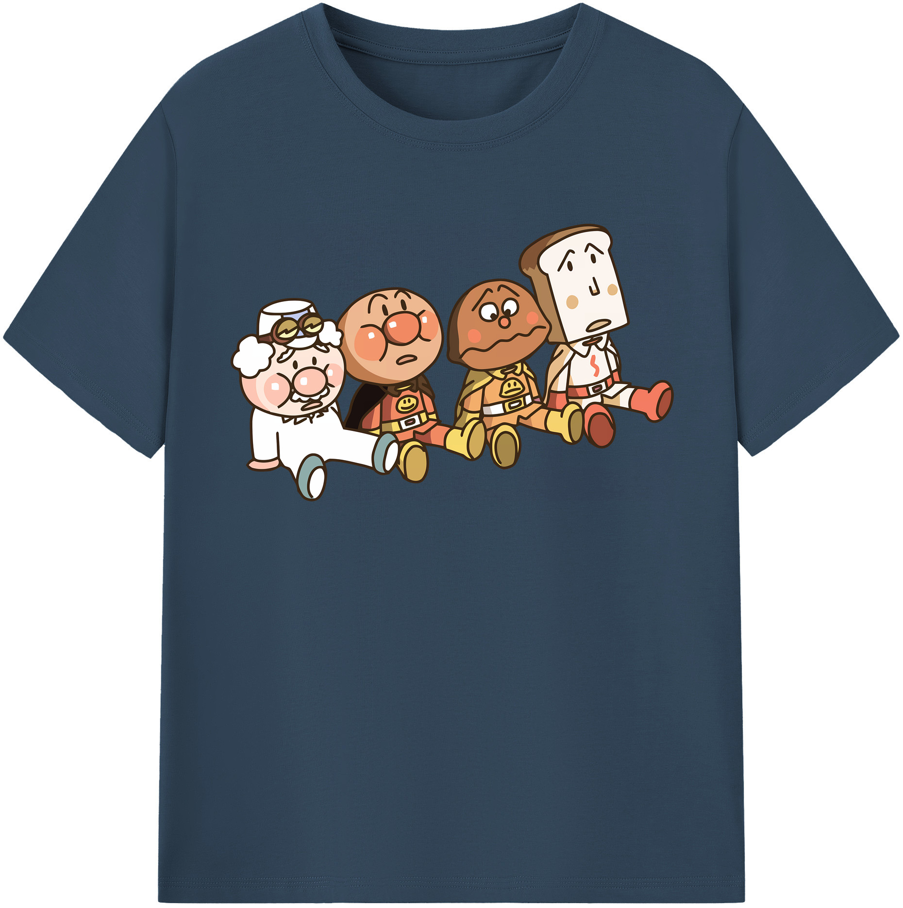 （画像用） アンパンマン Anpanman レディースカジュアルプリントTシャツ（綿100％）
