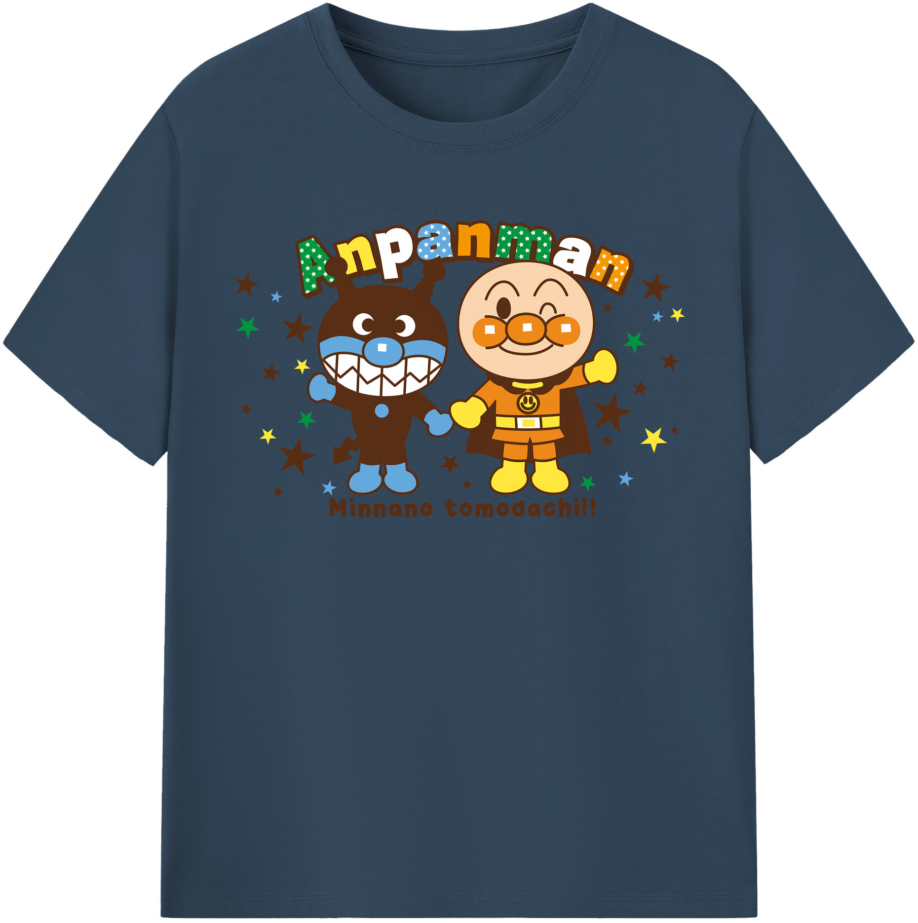 （画像用） アンパンマン Anpanman レディースカジュアルプリントTシャツ（綿100％）