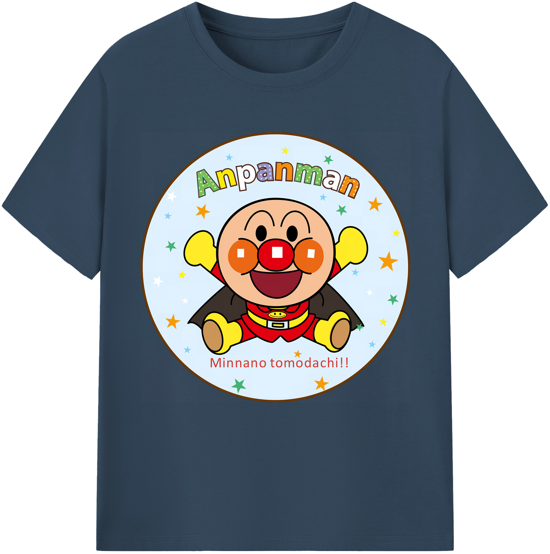 （画像用） アンパンマン Anpanman レディースカジュアルプリントTシャツ（綿100％）