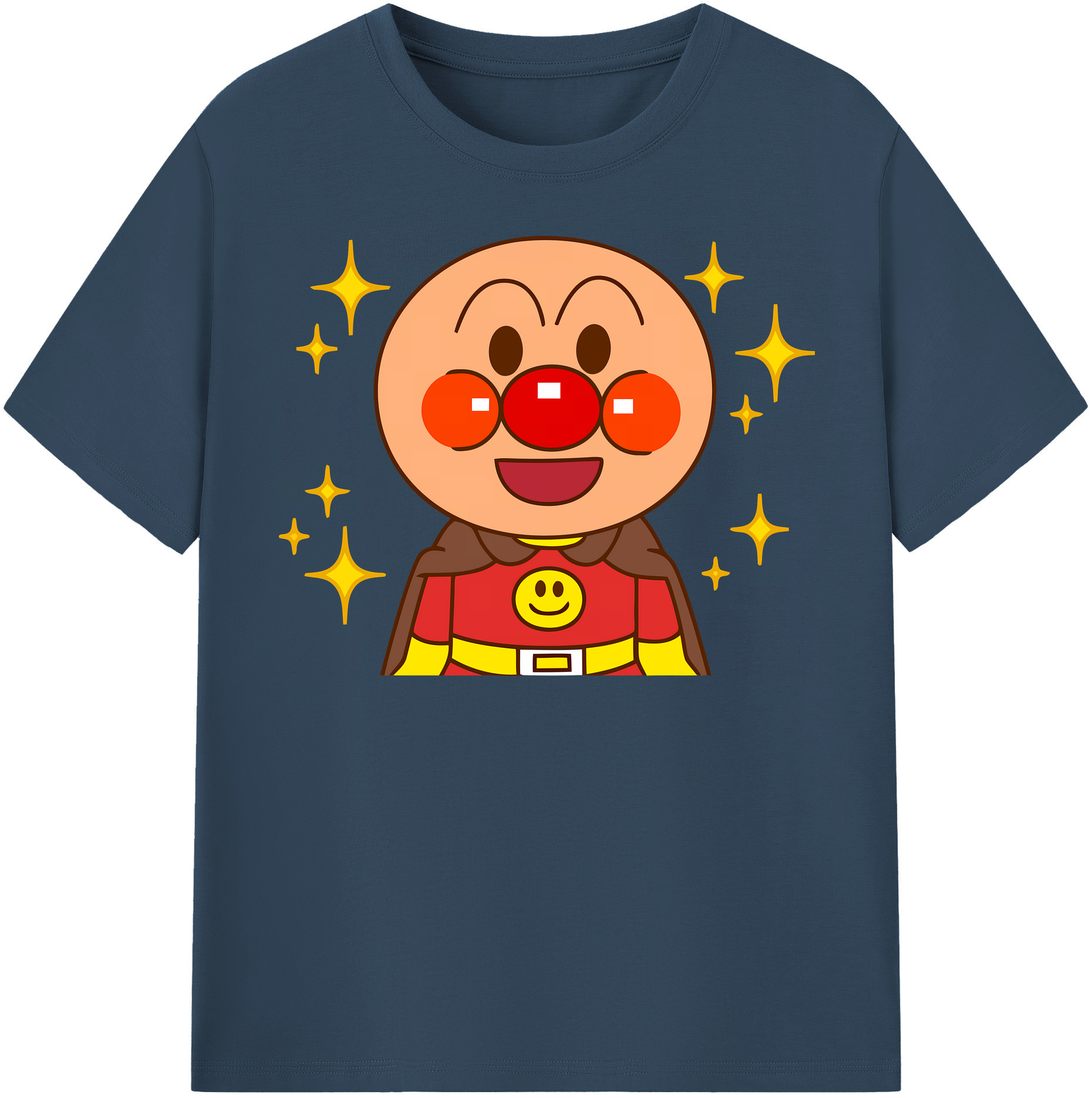 （画像用） アンパンマン Anpanman レディースカジュアルプリントTシャツ（綿100％）