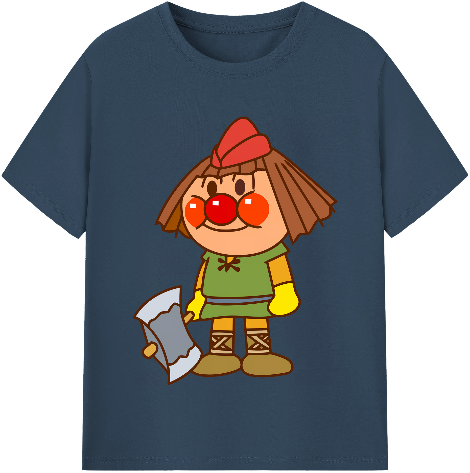 （画像用） アンパンマン Anpanman レディースカジュアルプリントTシャツ（綿100％）