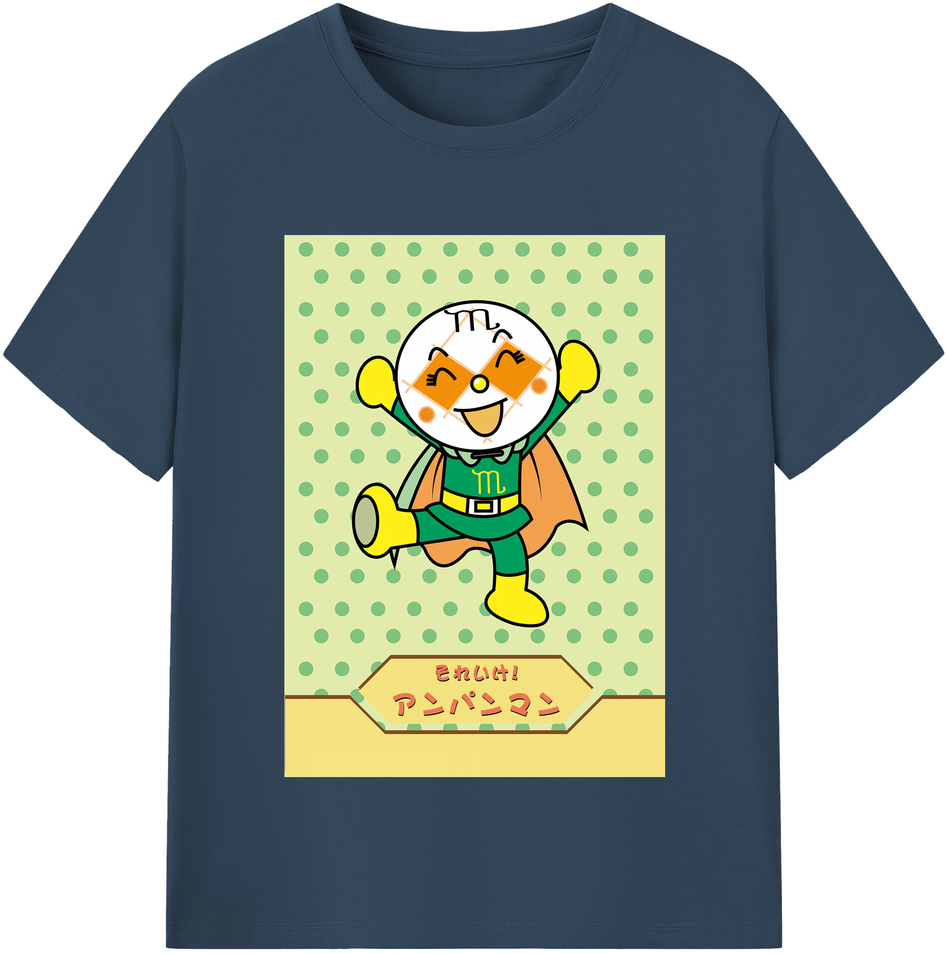 （画像用） アンパンマン Anpanman レディースカジュアルプリントTシャツ（綿100％）