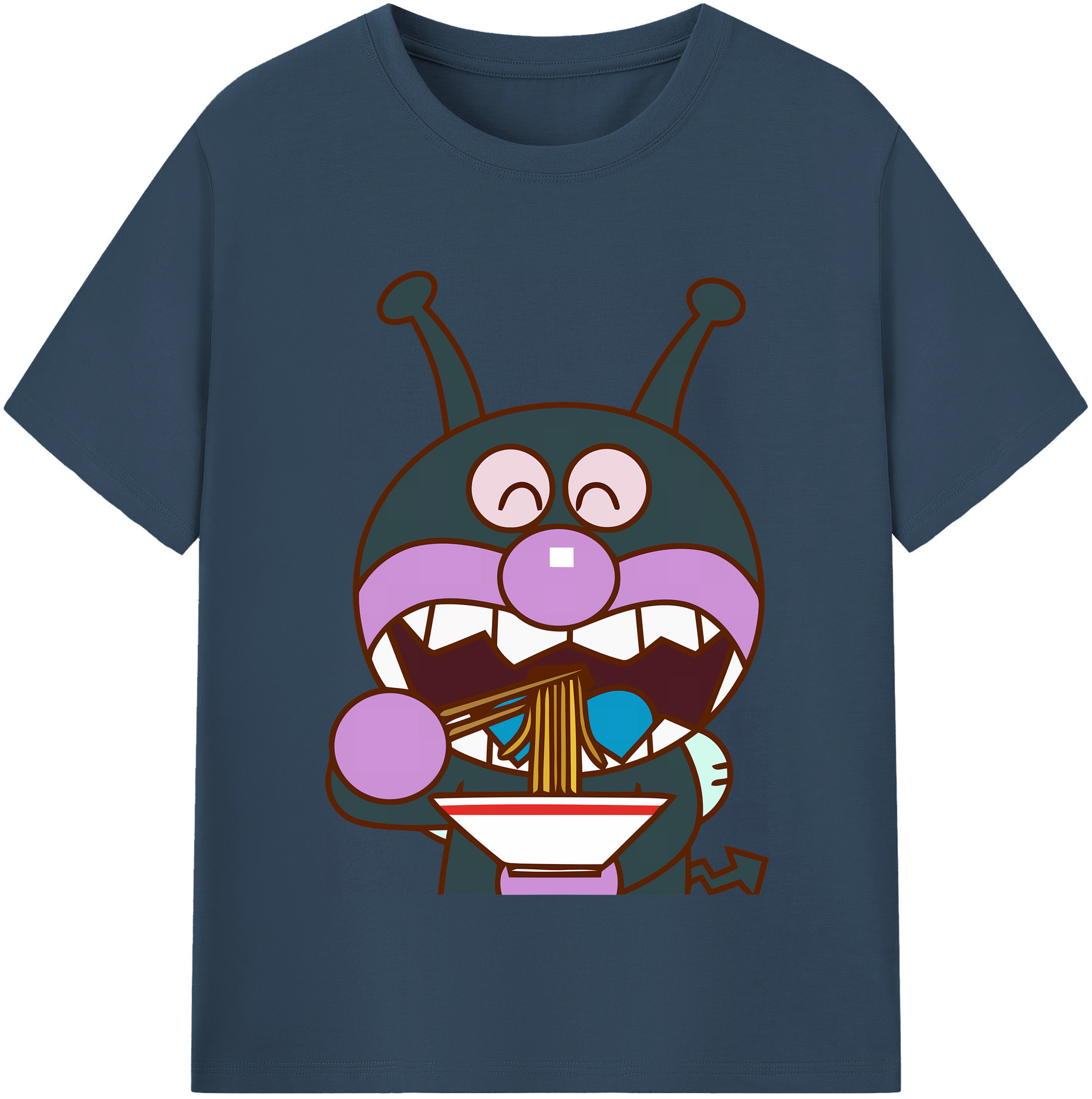 （画像用） アンパンマン Anpanman レディースカジュアルプリントTシャツ（綿100％）