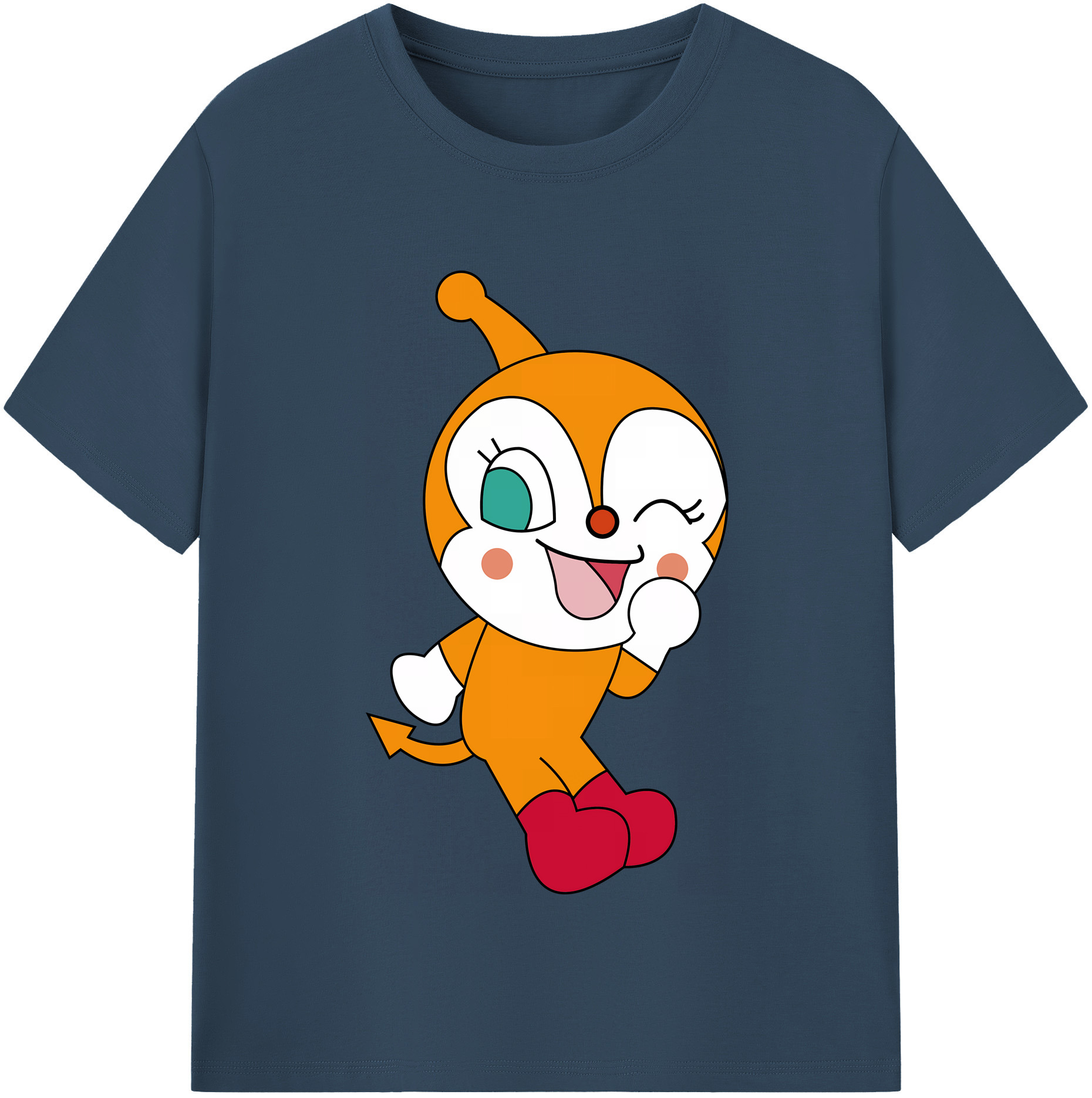 （画像用） アンパンマン Anpanman レディースカジュアルプリントTシャツ（綿100％）