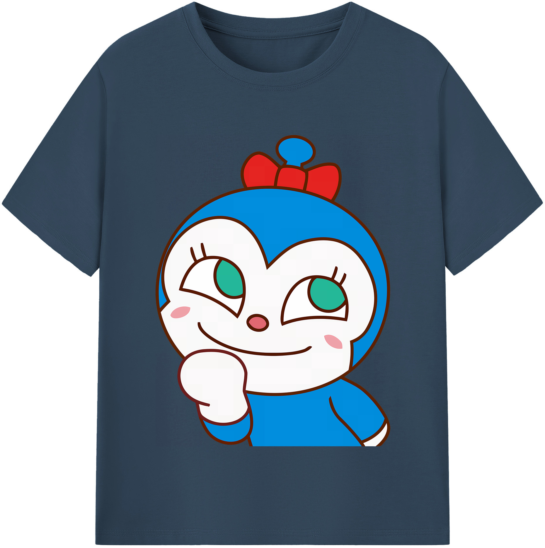 （画像用） アンパンマン Anpanman レディースカジュアルプリントTシャツ（綿100％）