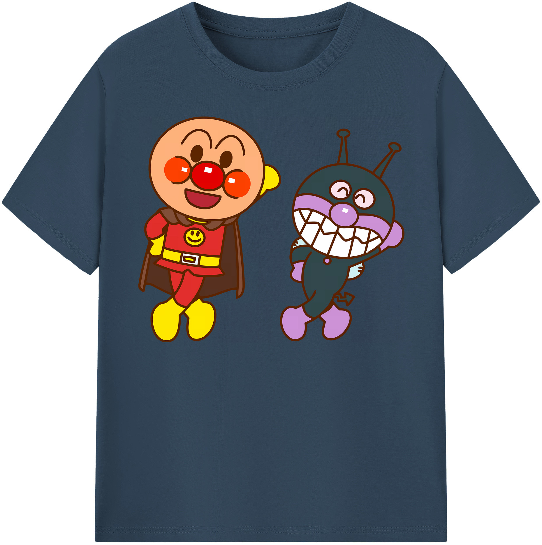 （画像用） アンパンマン Anpanman レディースカジュアルプリントTシャツ（綿100％）