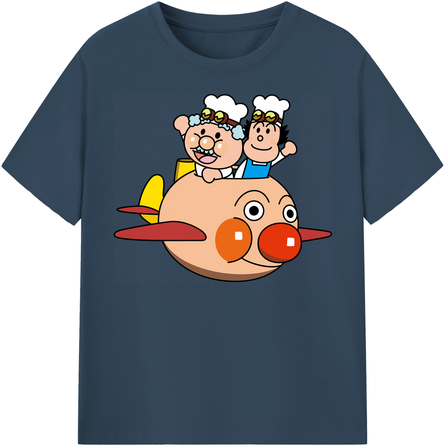 （画像用） アンパンマン Anpanman レディースカジュアルプリントTシャツ（綿100％）