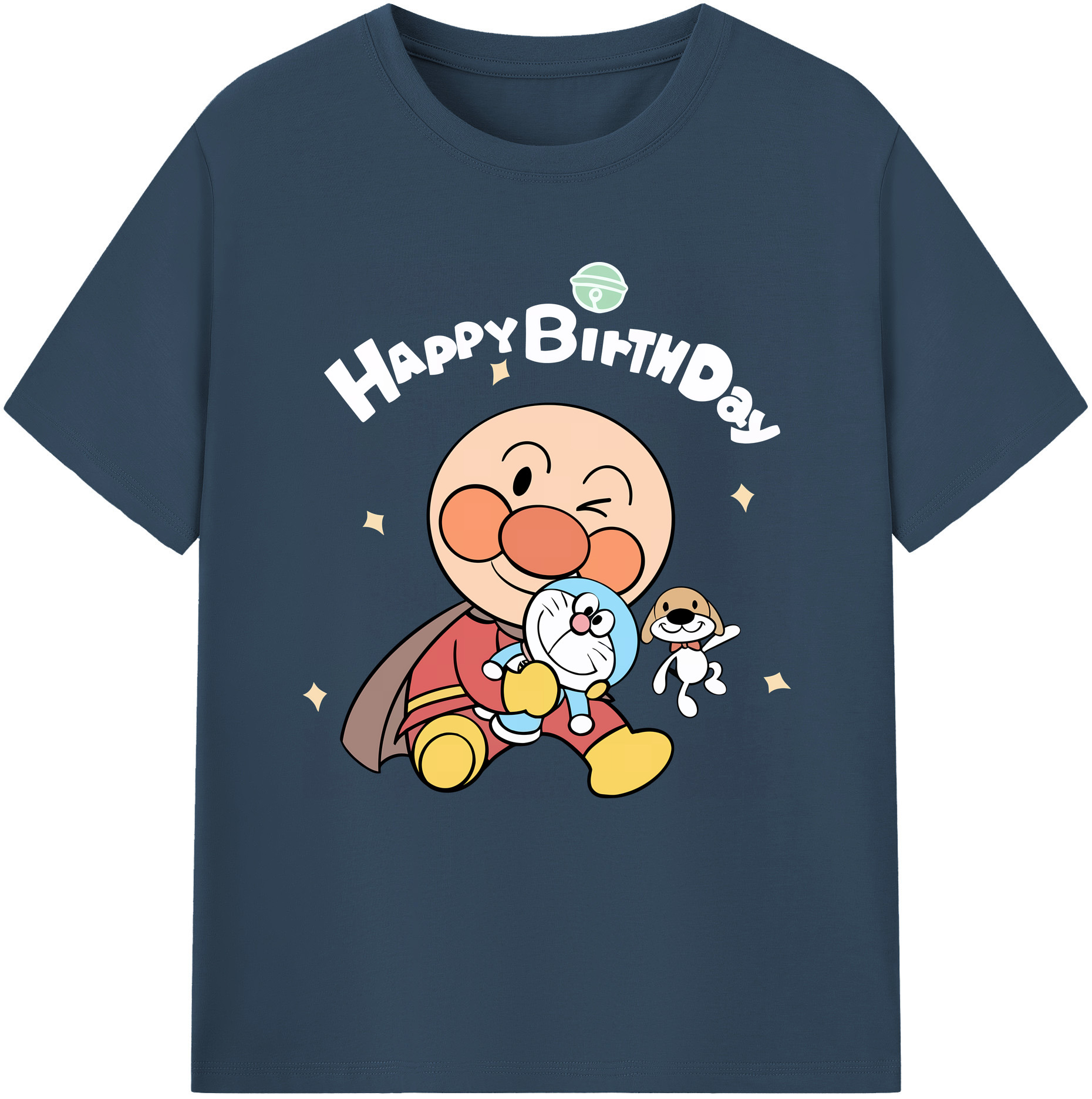（画像用） アンパンマン Anpanman レディースカジュアルプリントTシャツ（綿100％）