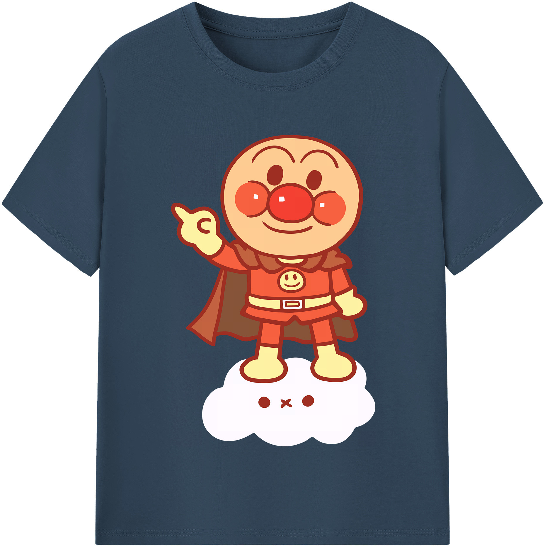 （画像用） アンパンマン Anpanman レディースカジュアルプリントTシャツ（綿100％）